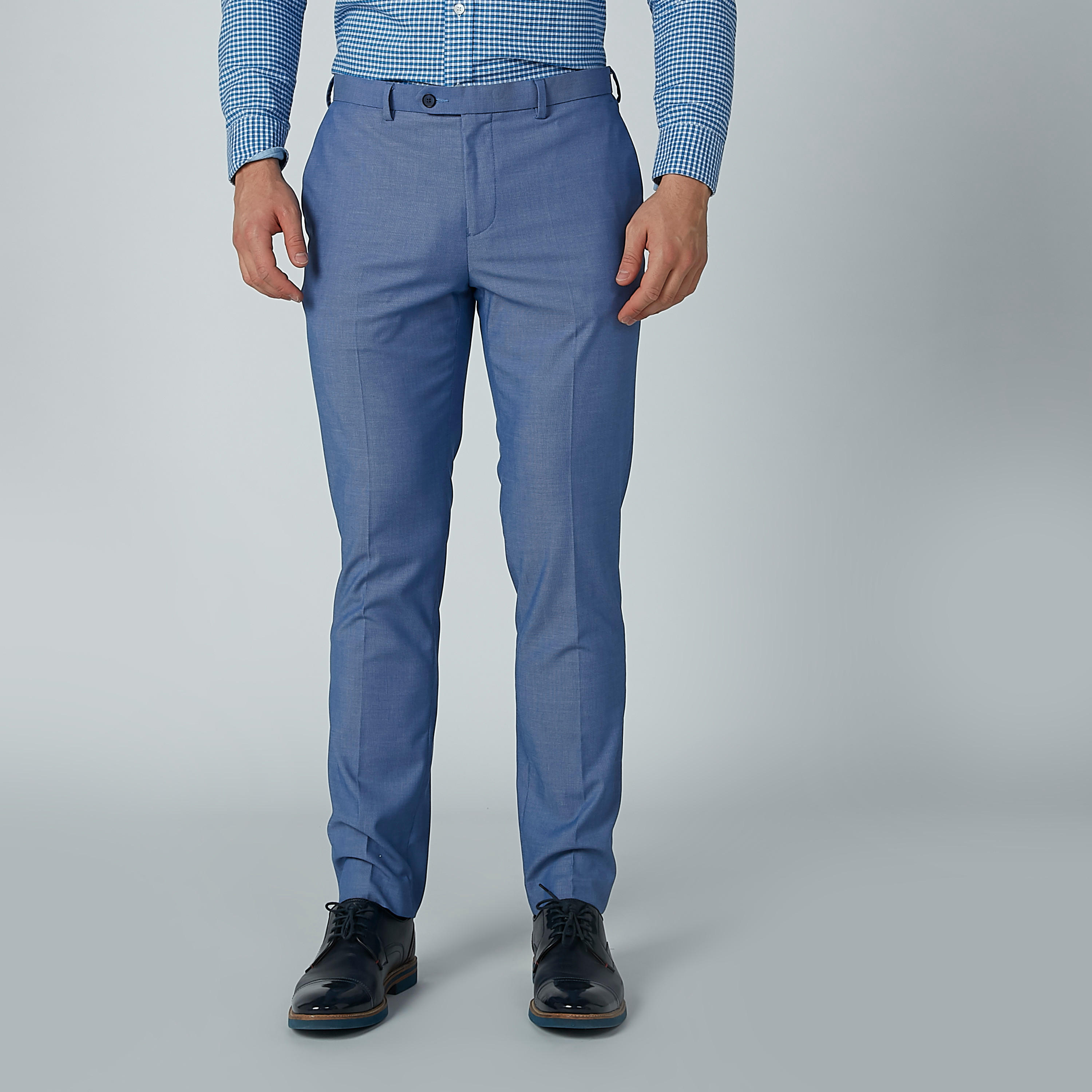 Full Length Plain Formal Trousers with Pocket Detail-men-clothing-bottoms-trousersandchinos-trousers-image-2