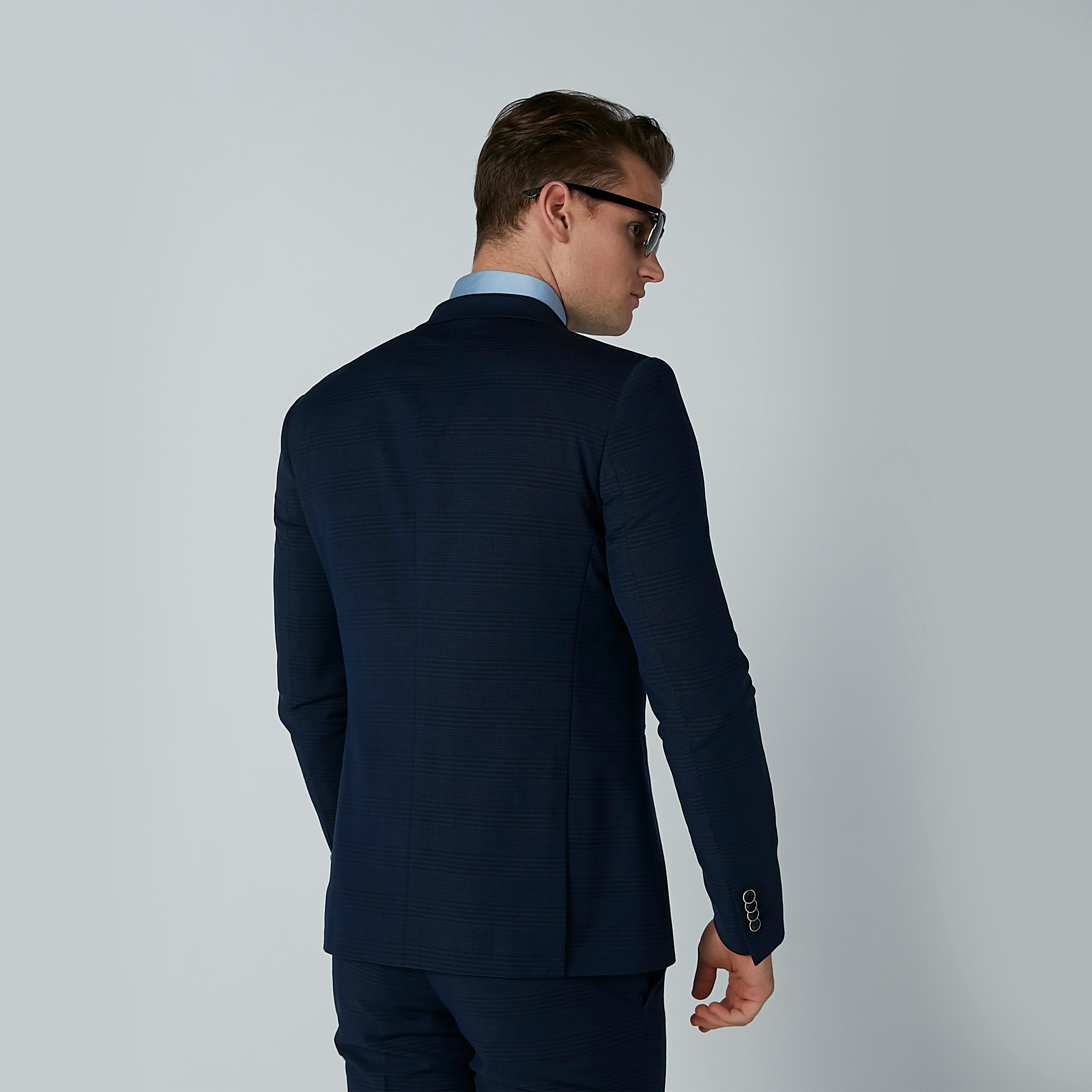 Textured Blazer with Long Sleeves and Button Closure-men-winterwear-jacketsandblazers-image-5