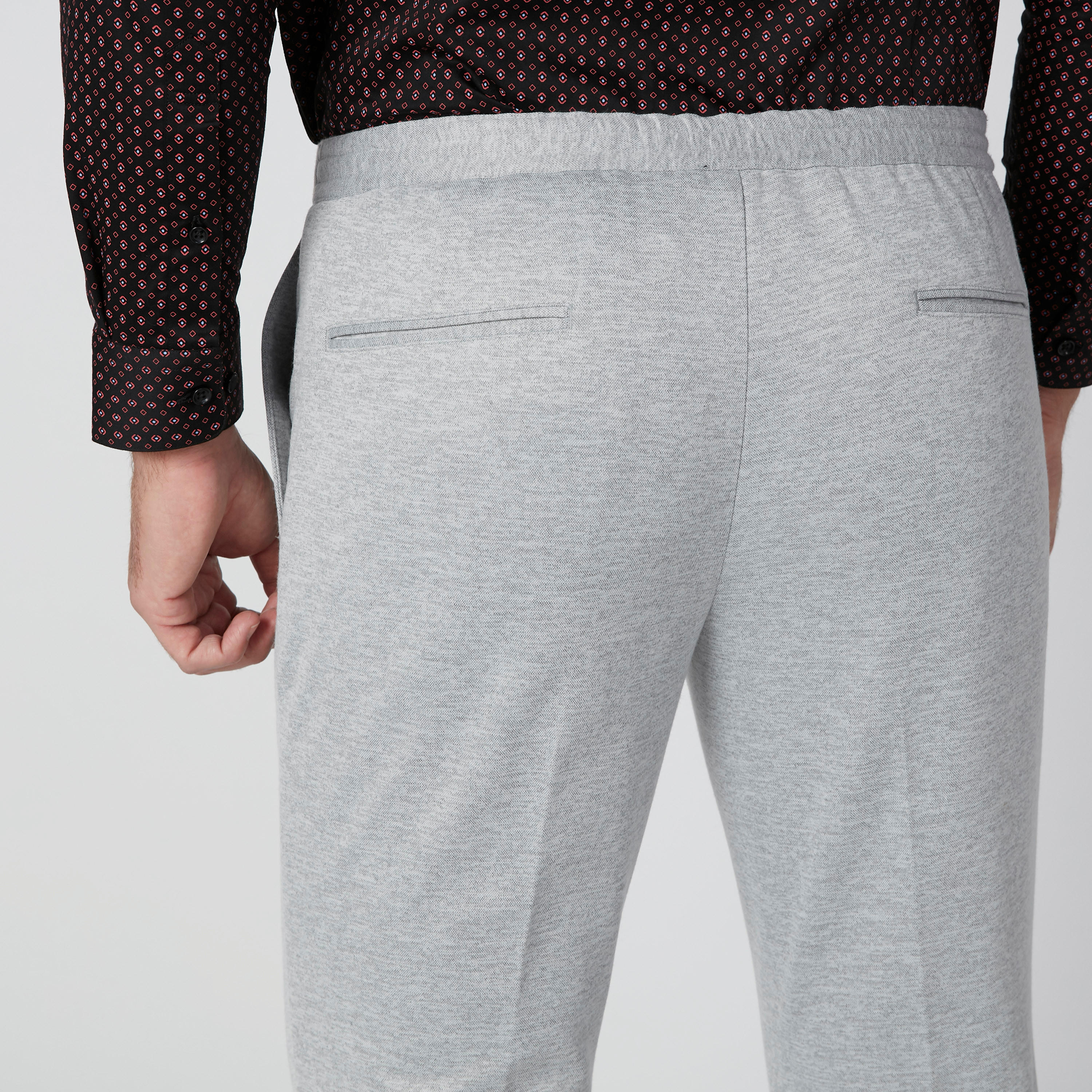 بنطال قصير بقصّة سكيني برباط وخصر متوسط الارتفاع-men-clothing-bottoms-trousersandchinos-trousers-image-6