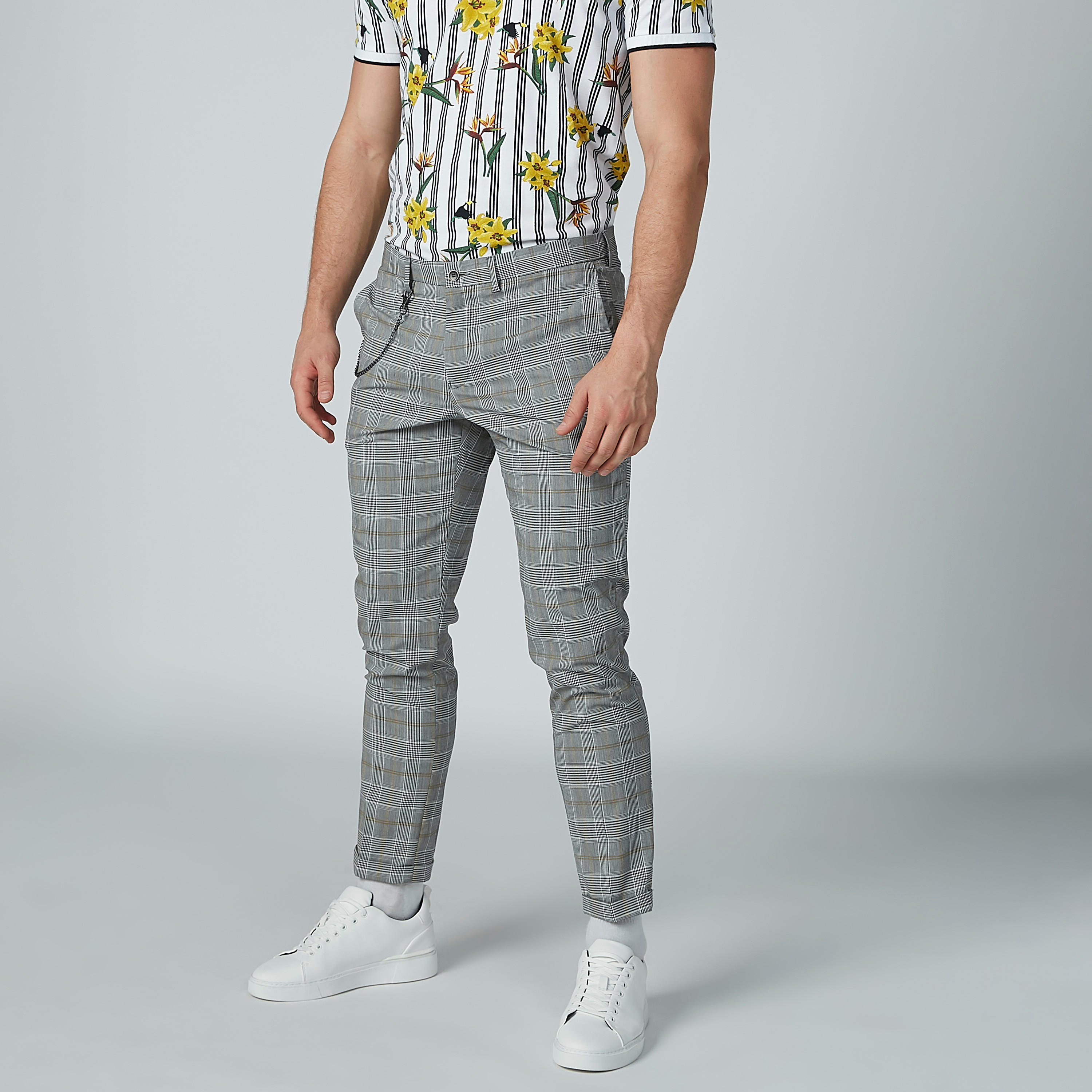 بنطال كاروهات بسحّاب إغلاق وجيوب-men-clothing-bottoms-trousersandchinos-trousers-image-5