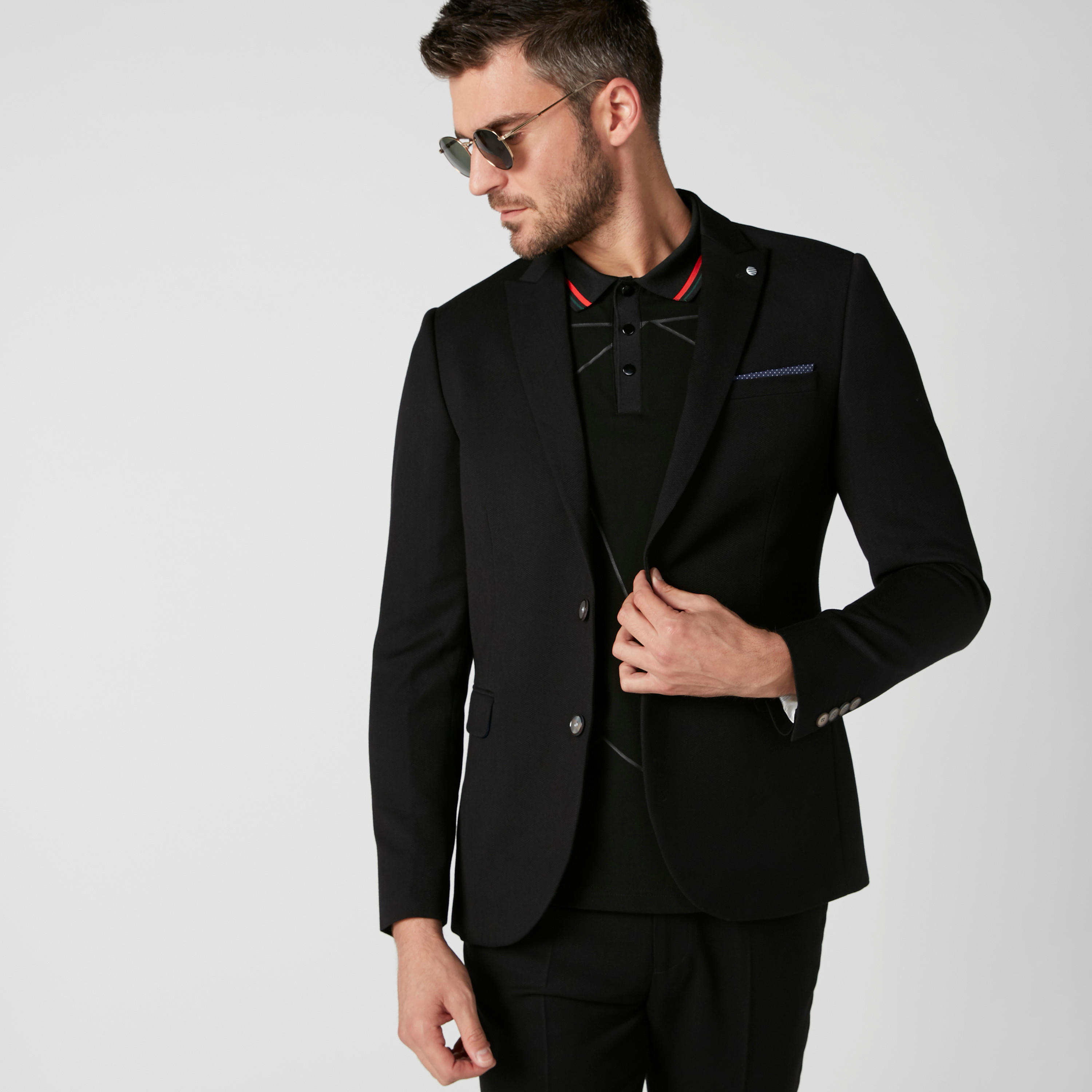 بليزر سليم فيت بأكمام طويلة وجيوب-men-winterwear-jacketsandblazers-image-5