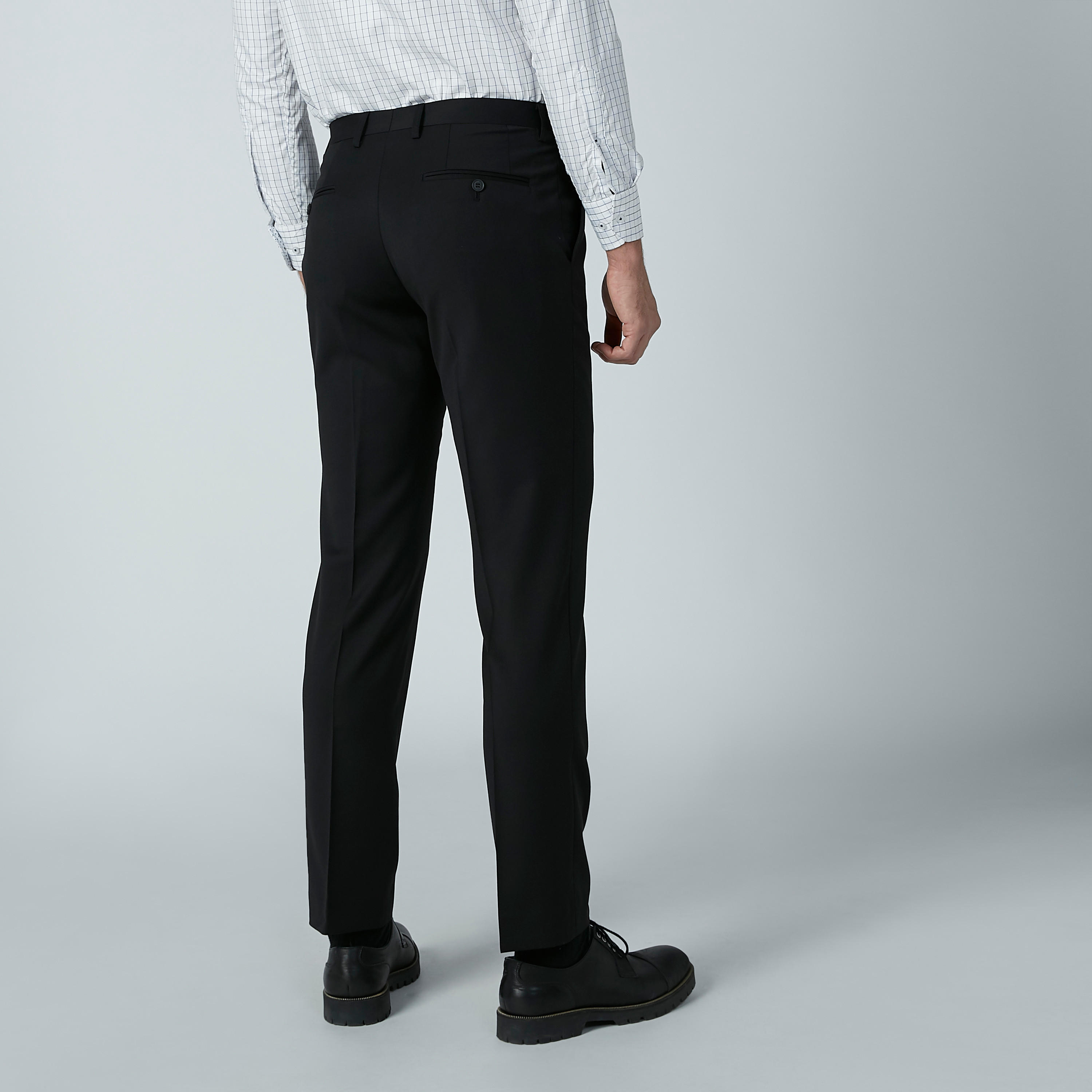بنطال طويل سادة بجيوب وحلقات للحزام-men-clothing-bottoms-trousersandchinos-trousers-image-3
