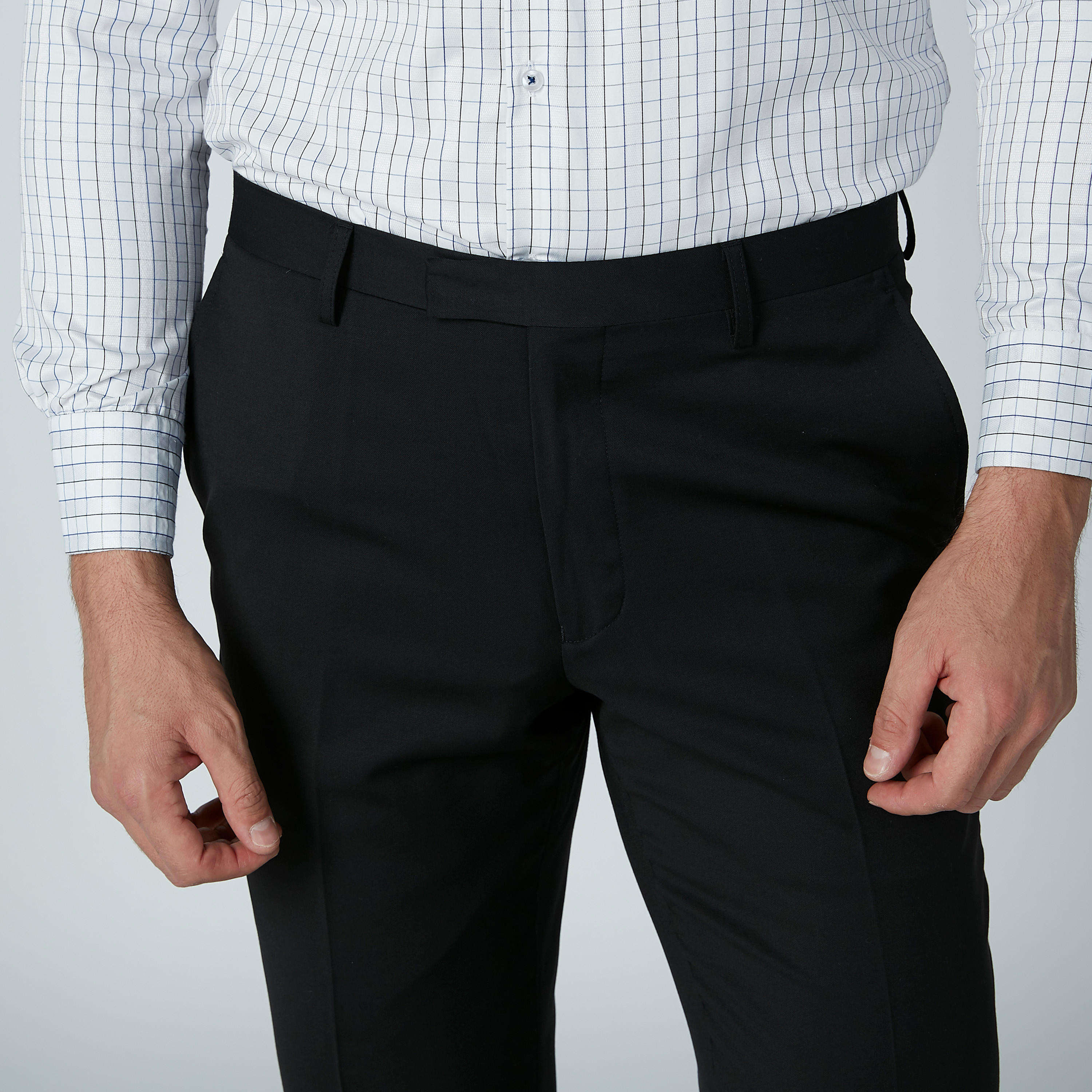 بنطال طويل سادة بجيوب وحلقات للحزام-men-clothing-bottoms-trousersandchinos-trousers-image-4