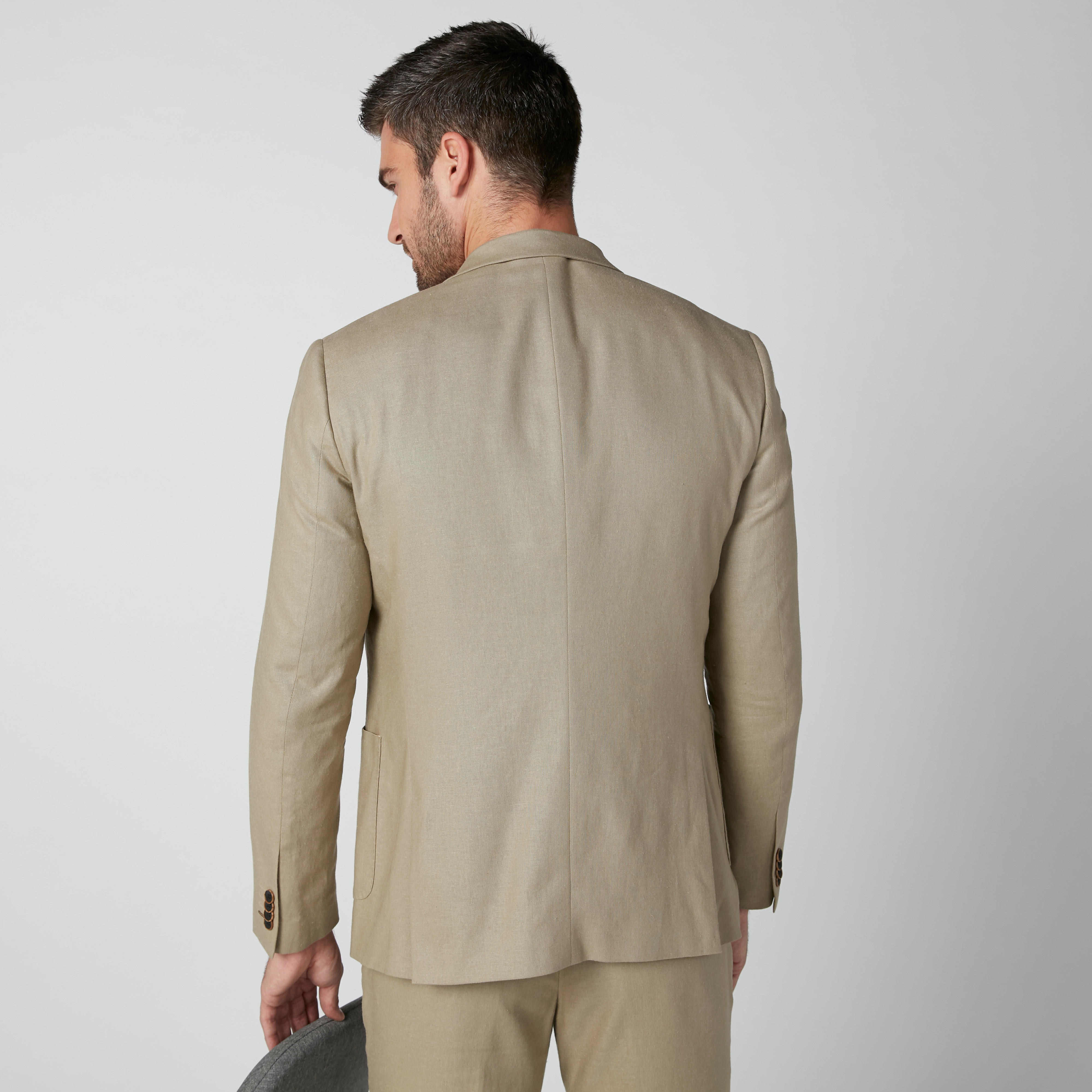 Textured Blazer with Notched Lapel and Button Closure-men-winterwear-jacketsandblazers-image-3