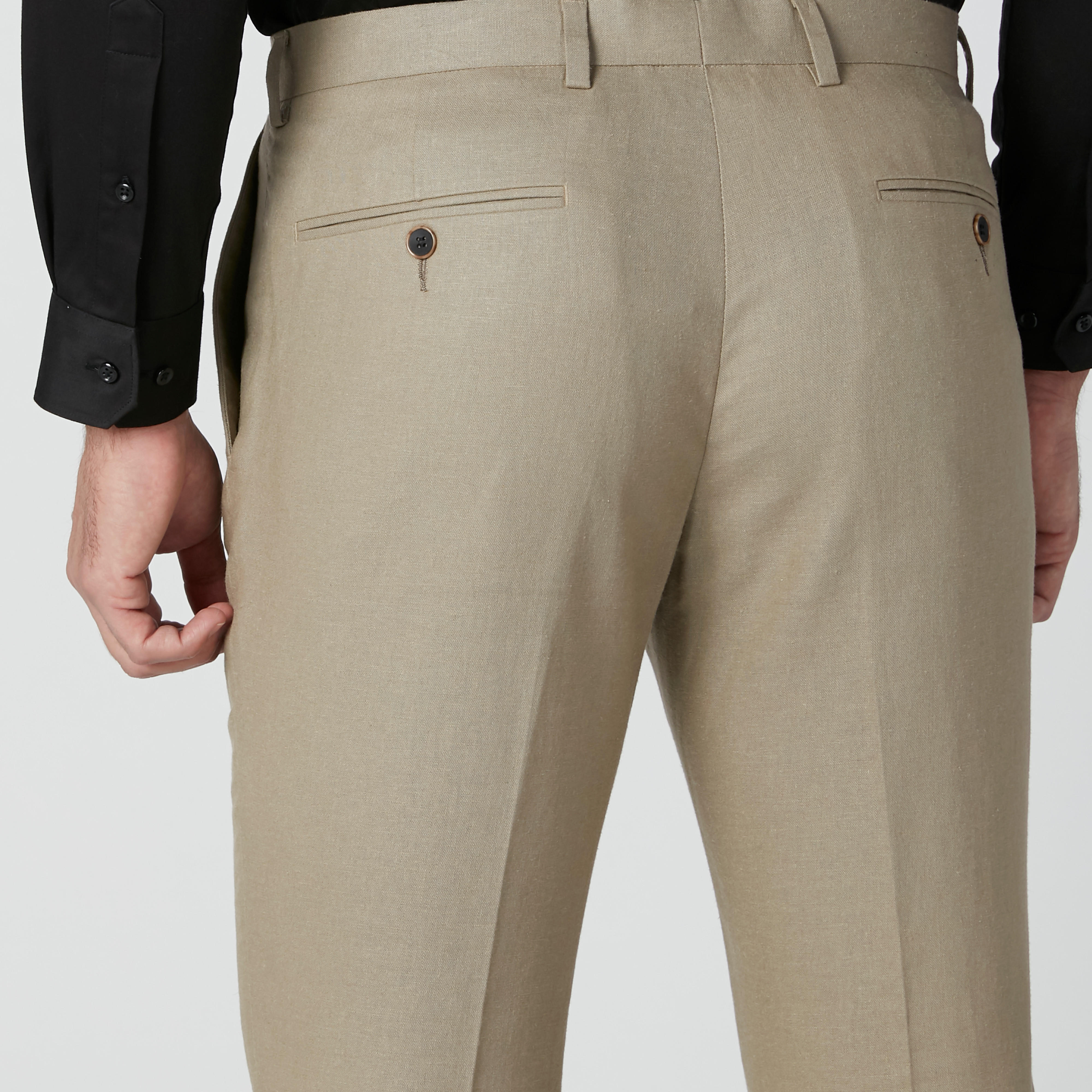 بنطال طويل بقصّة سليم وخصر متوسط الارتفاع وجيوب-men-clothing-bottoms-trousersandchinos-trousers-image-5