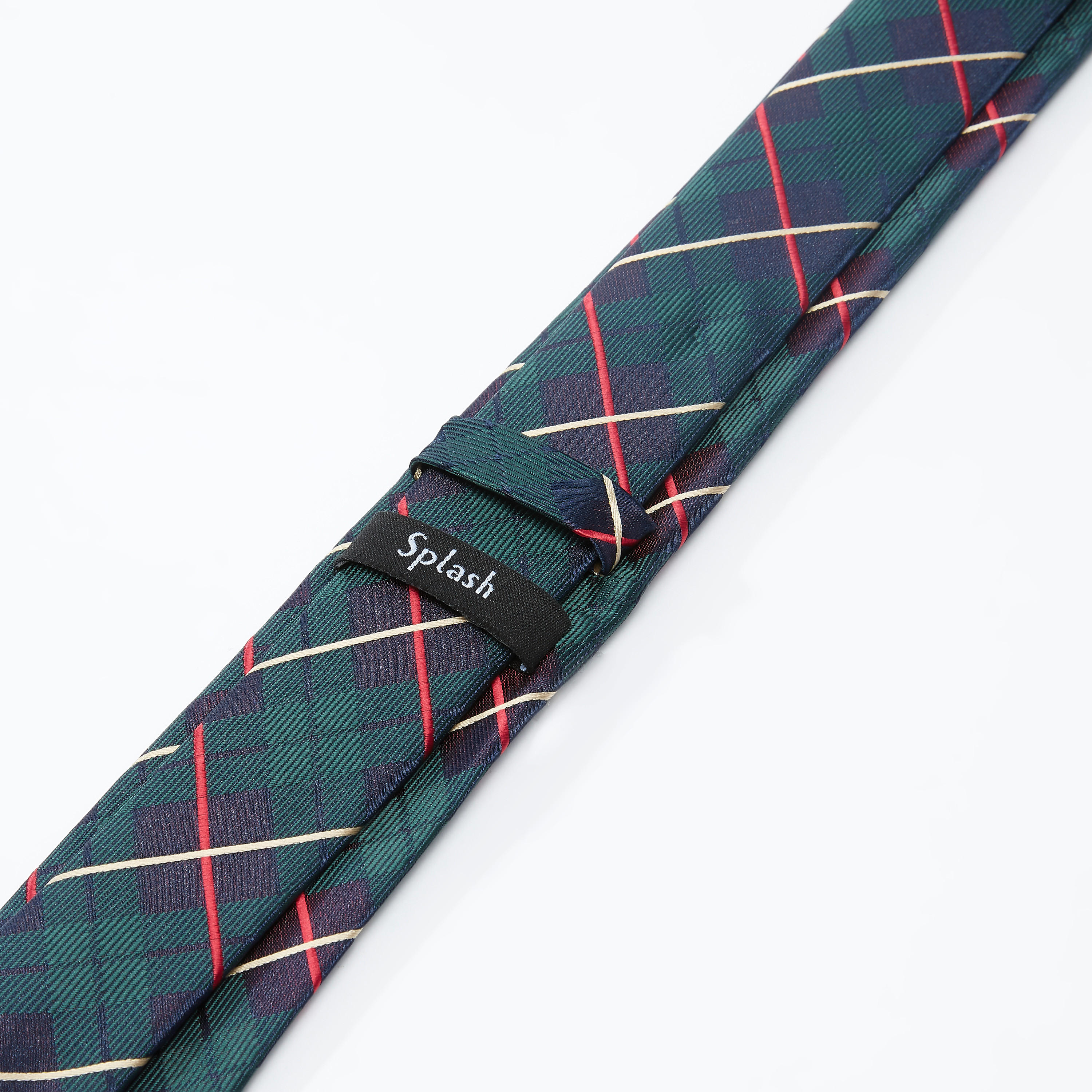 ربطة عنق عادية كاروهات بحلقة تثبيت-men-tiesandcufflinks-pocketsquares-image-2