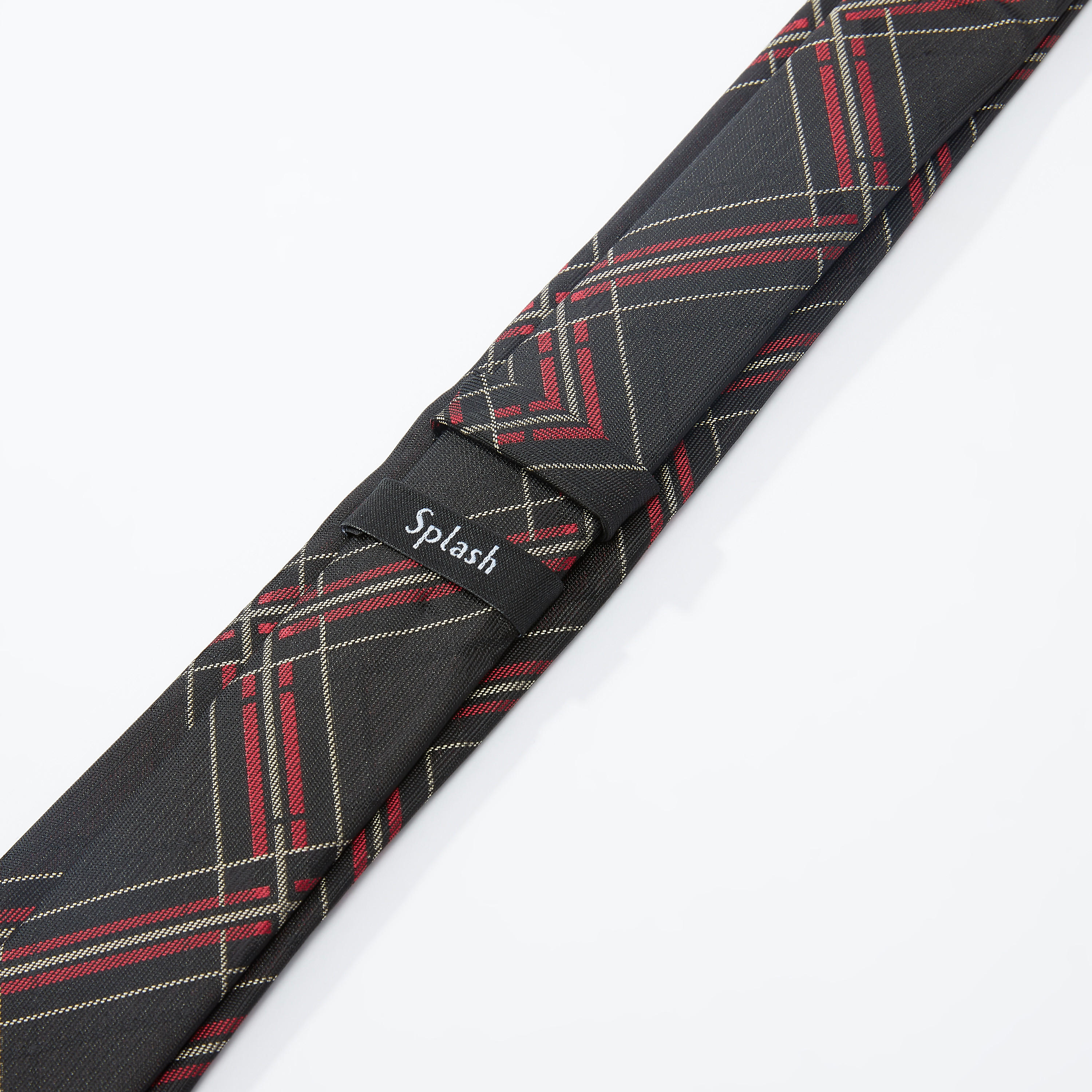 ربطة عنق عادية كاروهات بحلقة تثبيت-men-tiesandcufflinks-pocketsquares-image-3