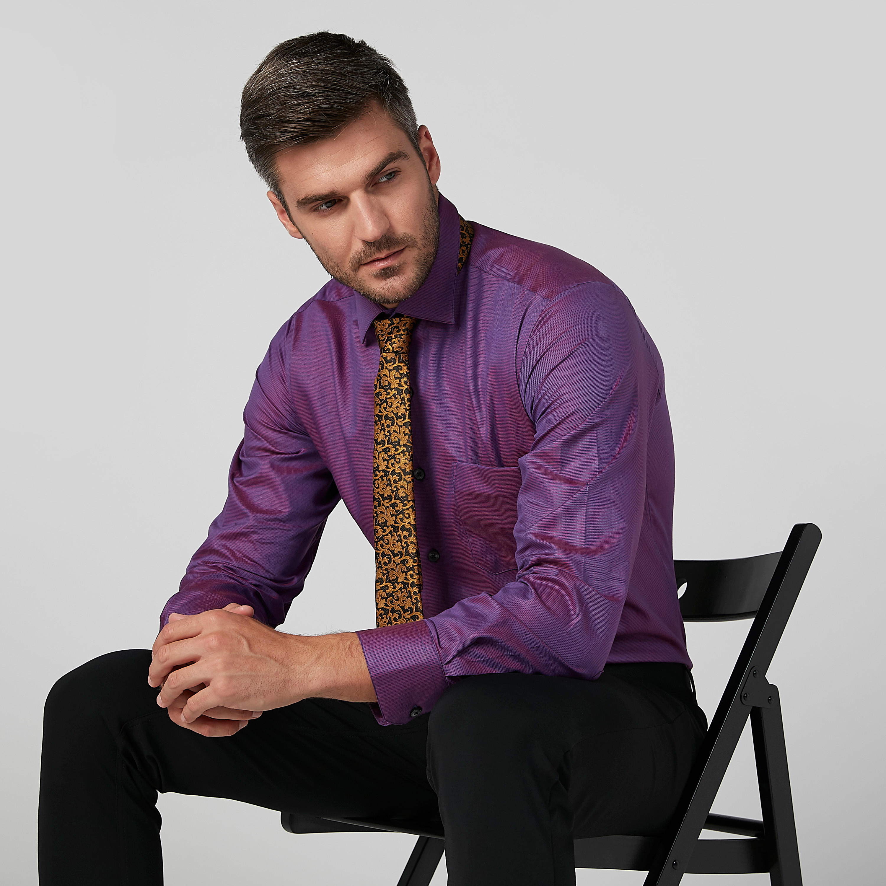 Printed Textured Necktie-men-tiesandcufflinks-pocketsquares-image-2