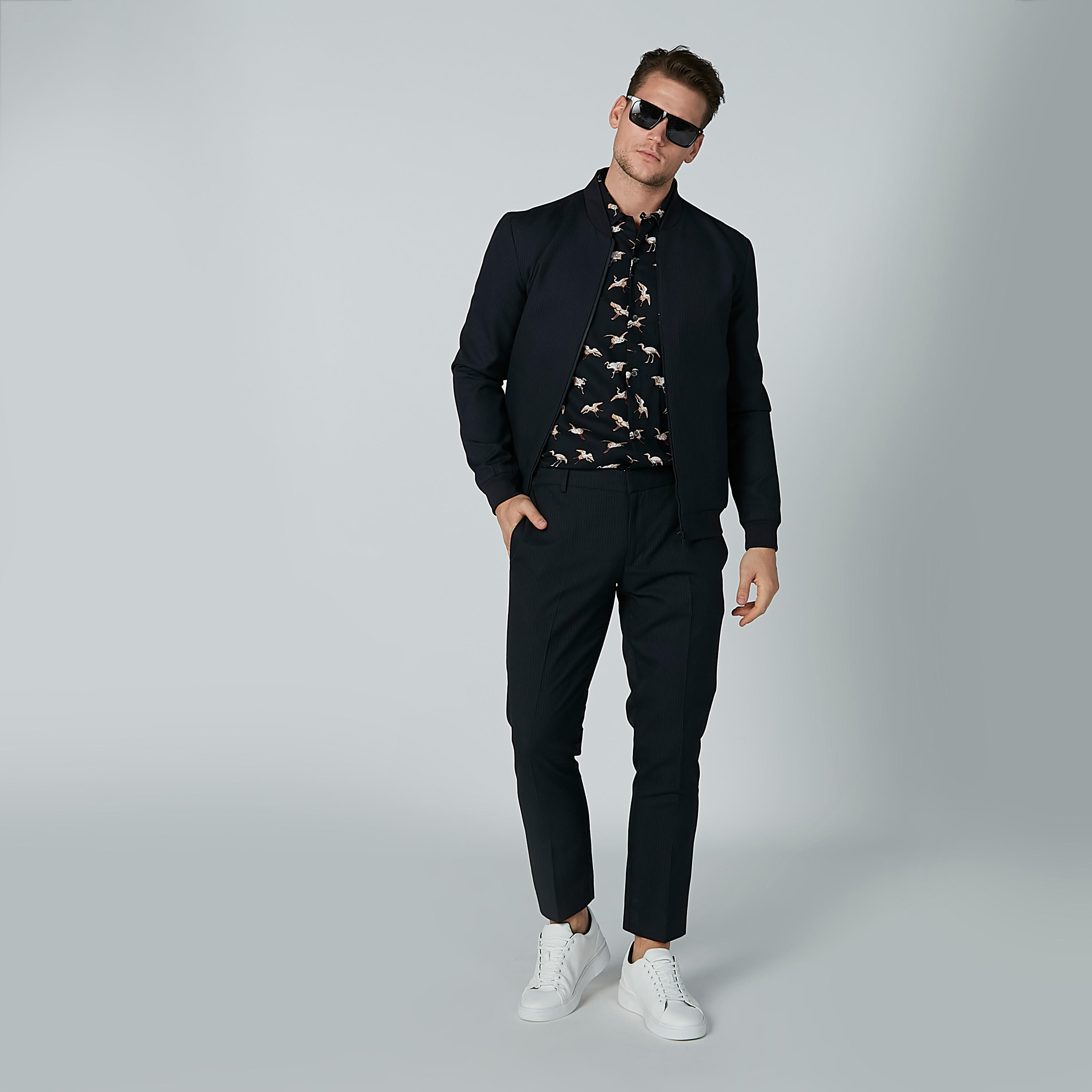 جاكيت بومبر سادة بأكمام طويلة وسحّاب إغلاق-men-clothing-jacketsandblazers-jackets-image-3
