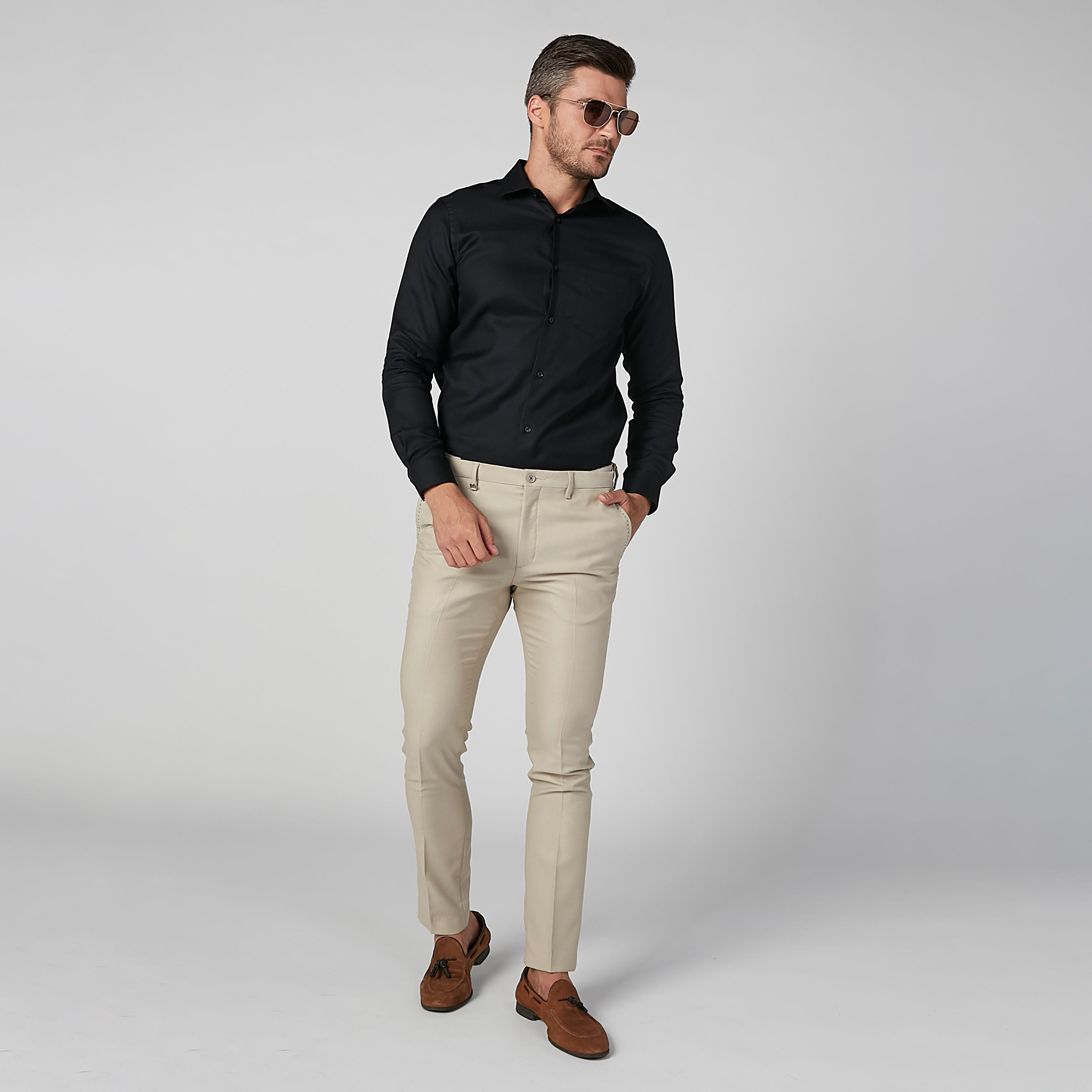قميص سادة بأكمام طويلة وجيب-men-clothing-shirts-image-5