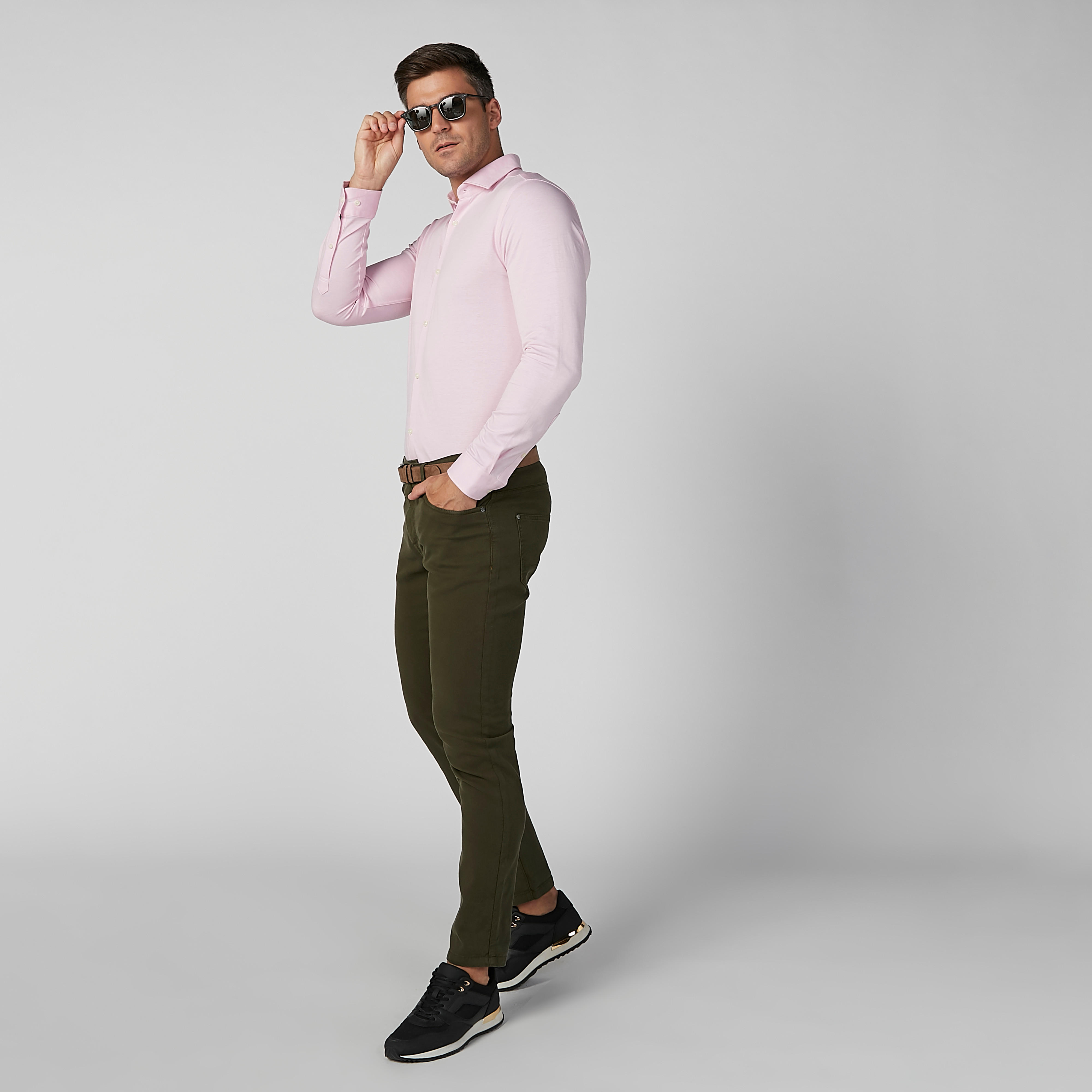Sustainable Slim Fit Plain Formal Shirt with Long Sleeves-men-clothing-shirts-image-2