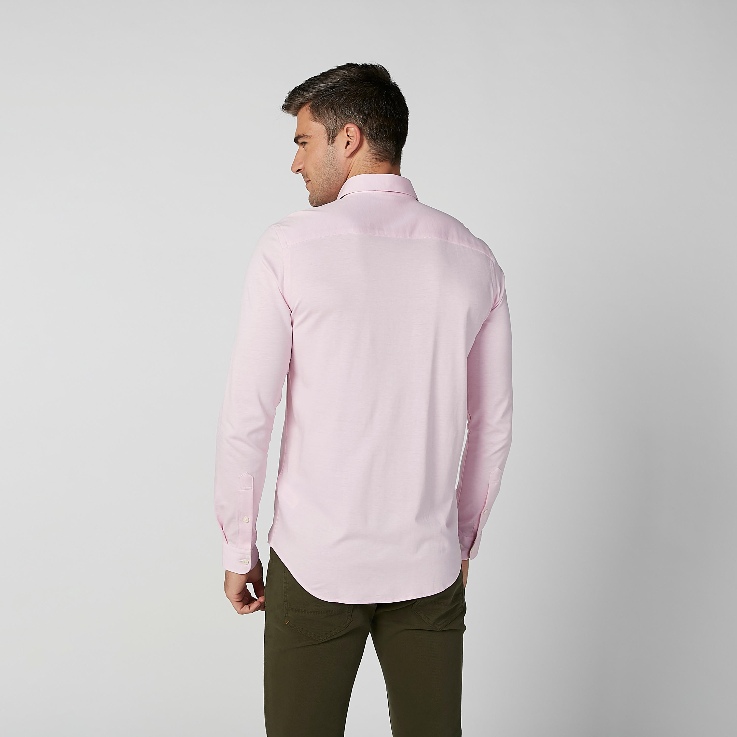 Sustainable Slim Fit Plain Formal Shirt with Long Sleeves-men-clothing-shirts-image-4
