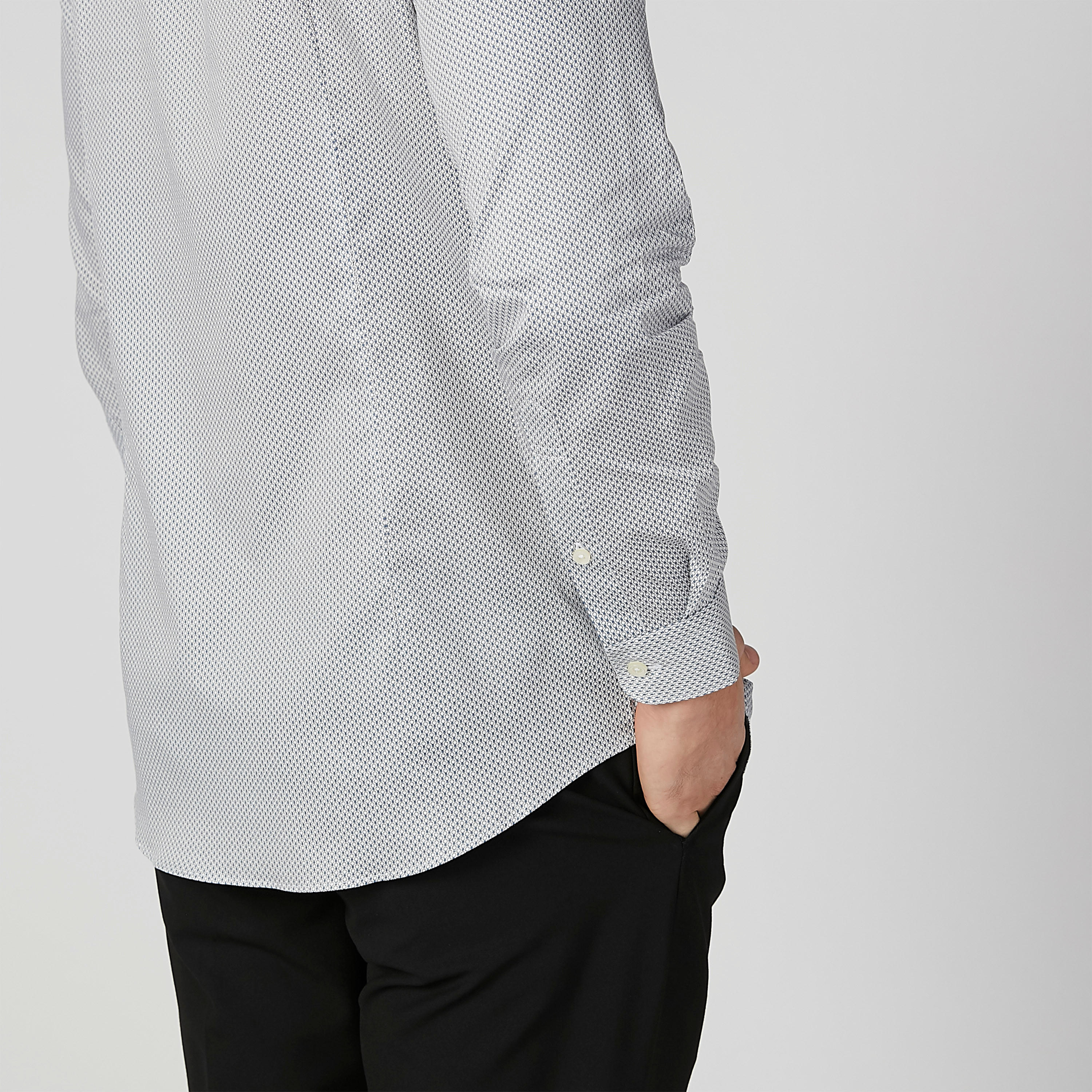 قميص مستدام سليم بياقة عاديّة وطبعات-men-clothing-shirts-image-5