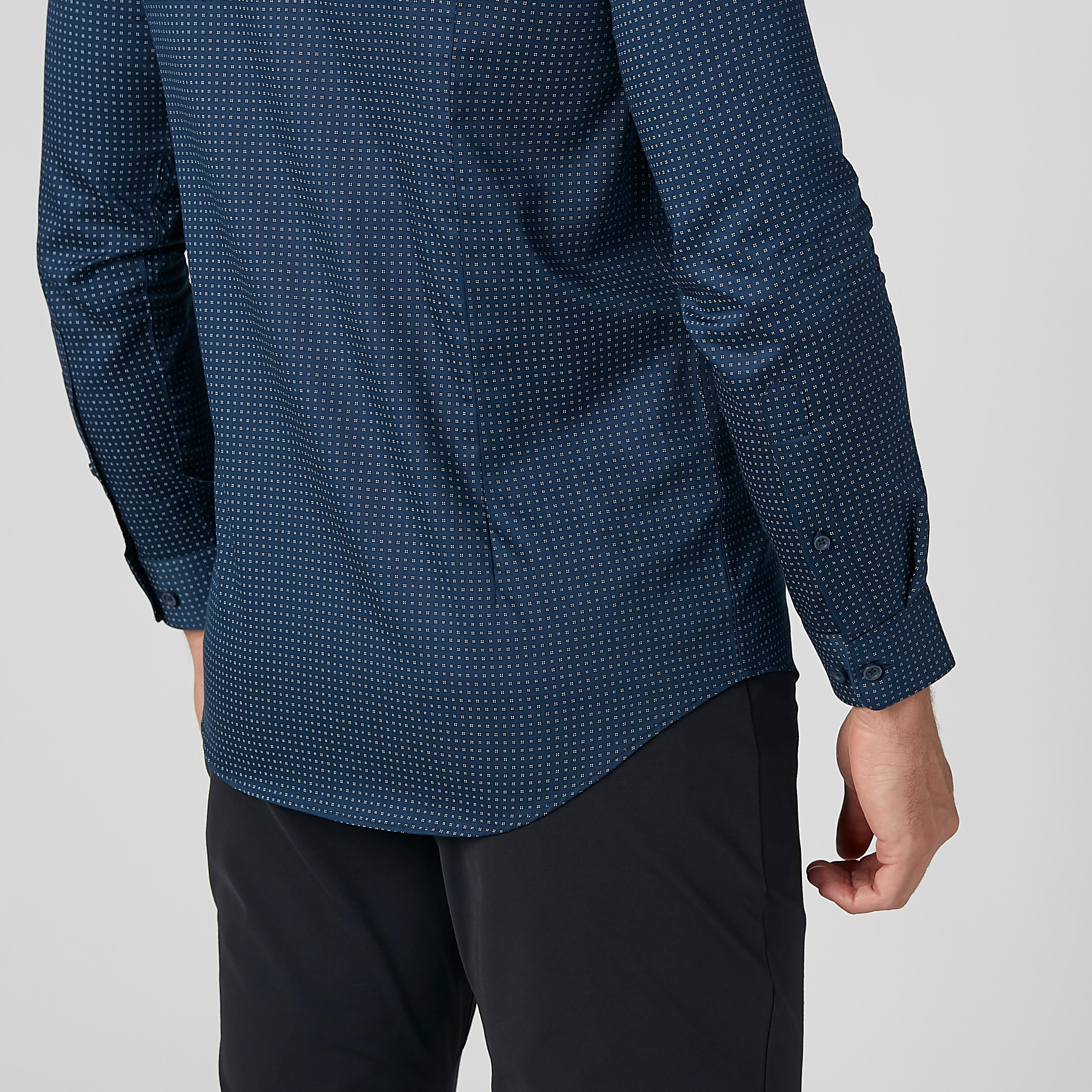 قميص مستدام سليم بأكمام طويلة وطبعات -men-clothing-shirts-image-5