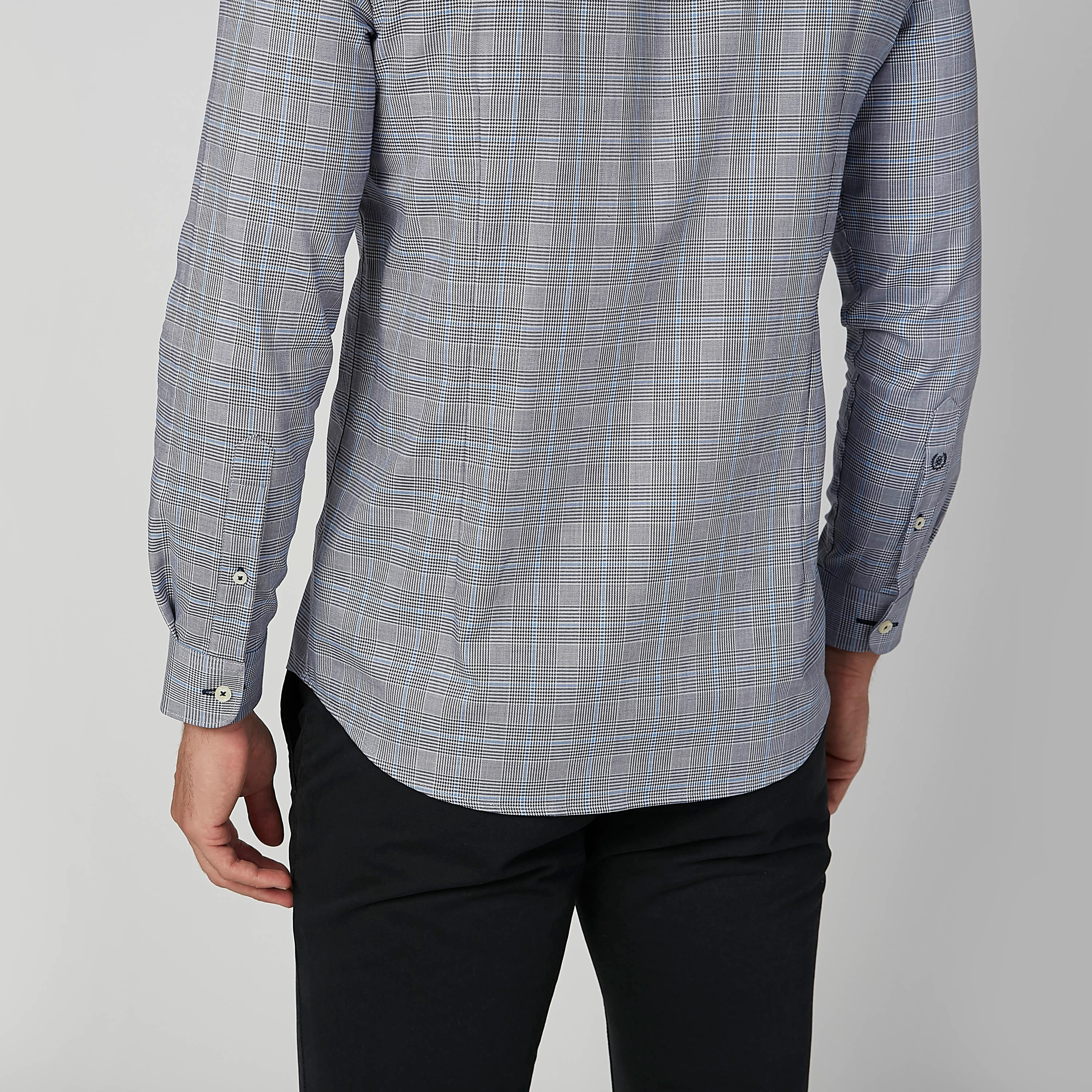 قميص مستدام كاروهات سليم بأكمام طويلة-men-clothing-shirts-image-5
