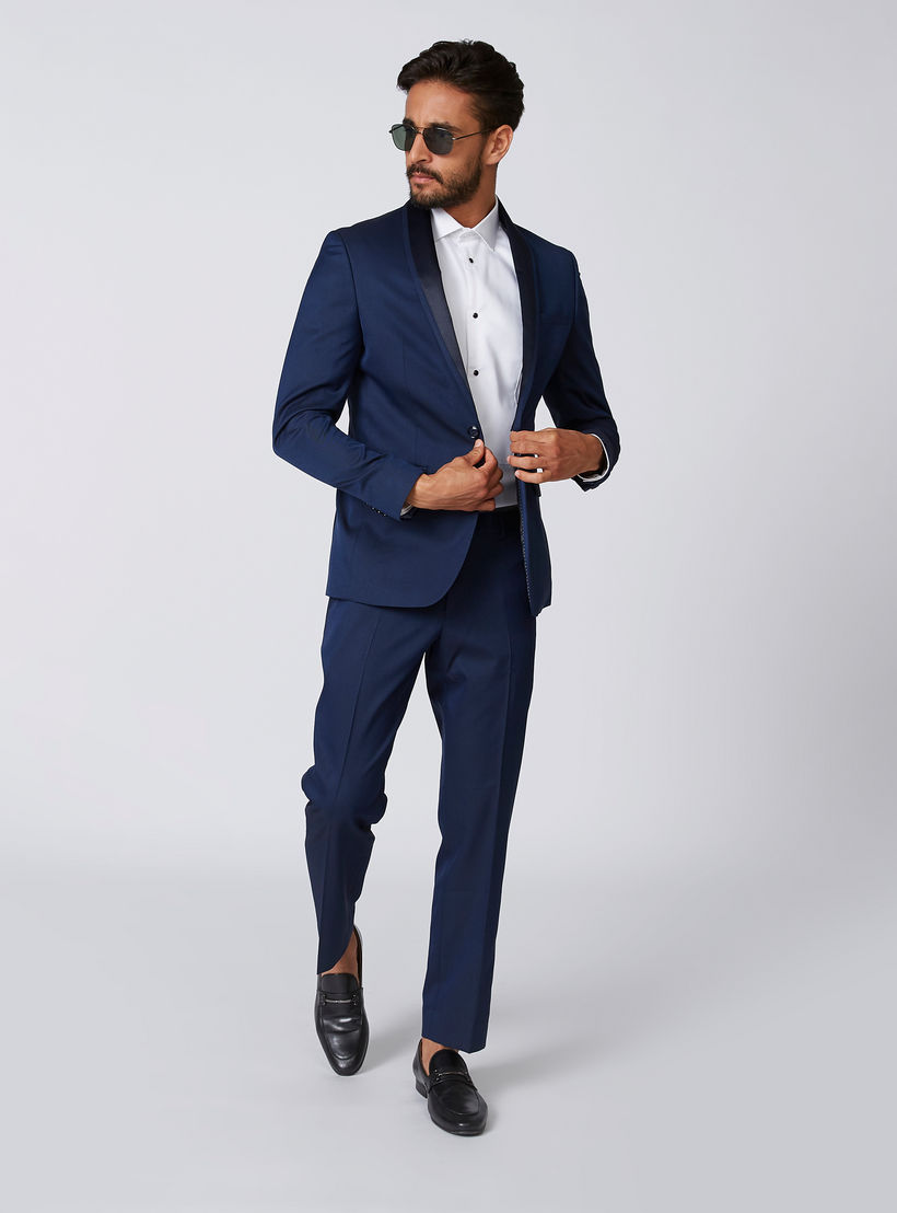 Sustainable Slim Fit Shirt with Spread Collar and Long Sleeves-men-clothing-shirts-image-5