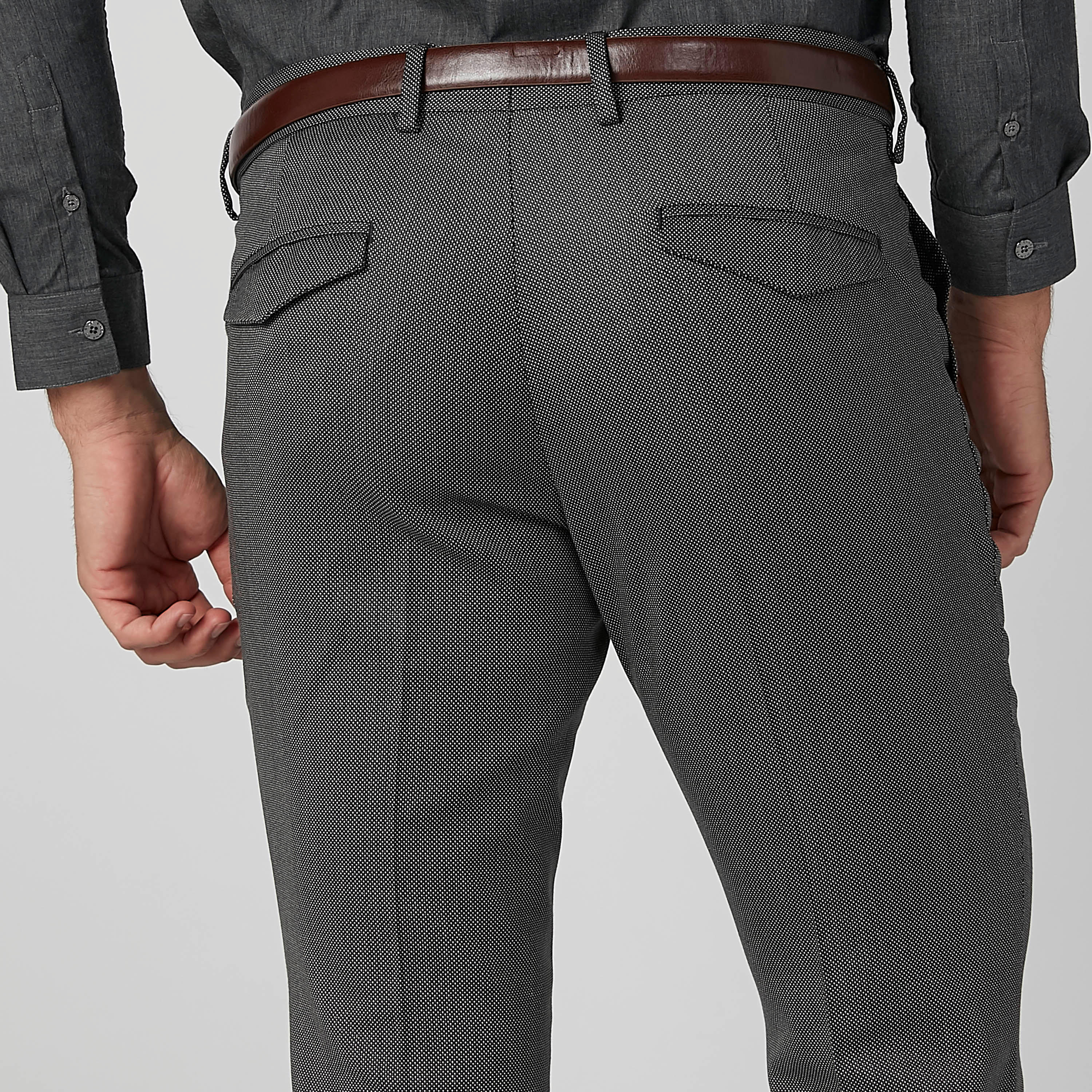 بنطال رسمي طويل بارز الملمس بجيوب وحلقات للحزام-men-clothing-bottoms-trousersandchinos-trousers-image-6