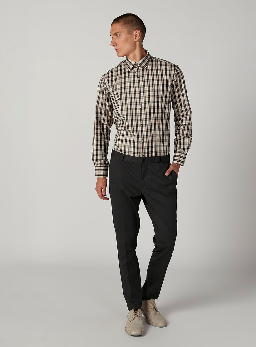 بنطلون سكيني بارز الملمس بخصر متوسط الارتفاع وجيوب-men-clothing-bottoms-trousersandchinos-trousers-image-4