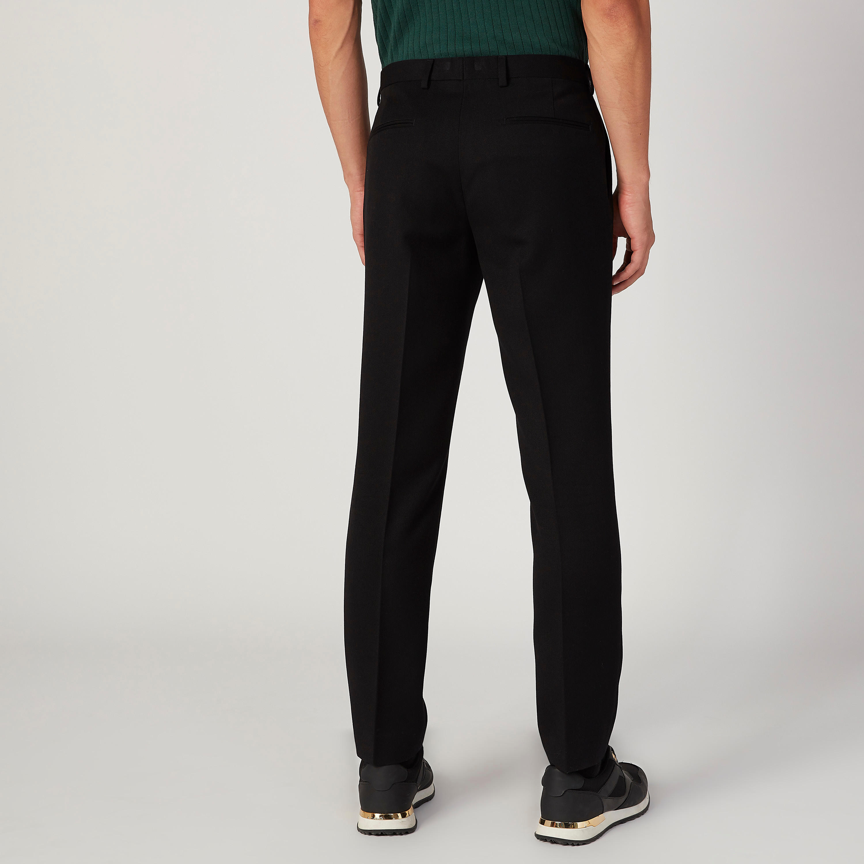 بنطال رسمي طويل سادة بجيوب وحلقات للحزام-men-clothing-bottoms-trousersandchinos-trousers-image-4