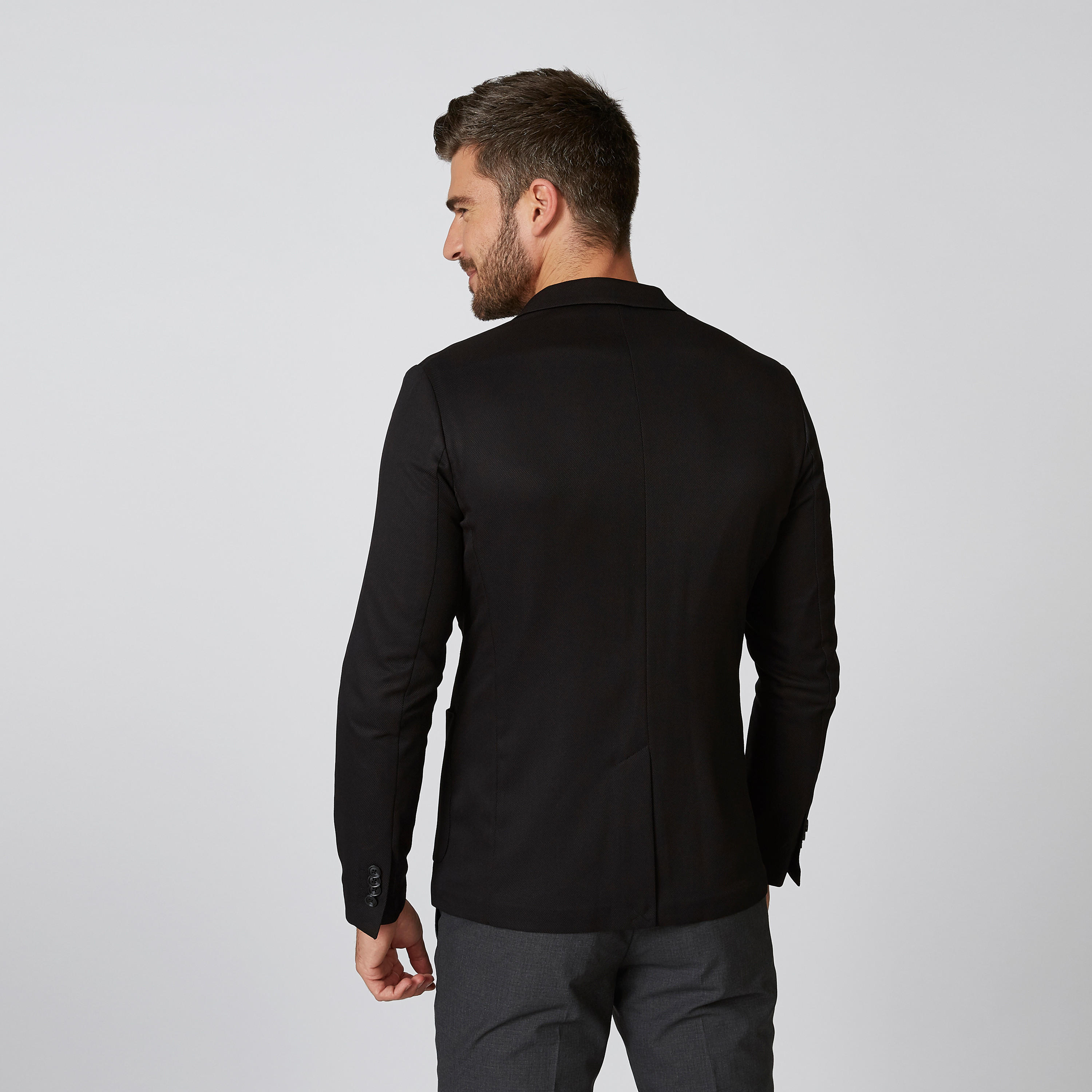 بليزر سليم بارز الملمس بياقة طويلة وأكمام طويلة-men-winterwear-jacketsandblazers-image-2