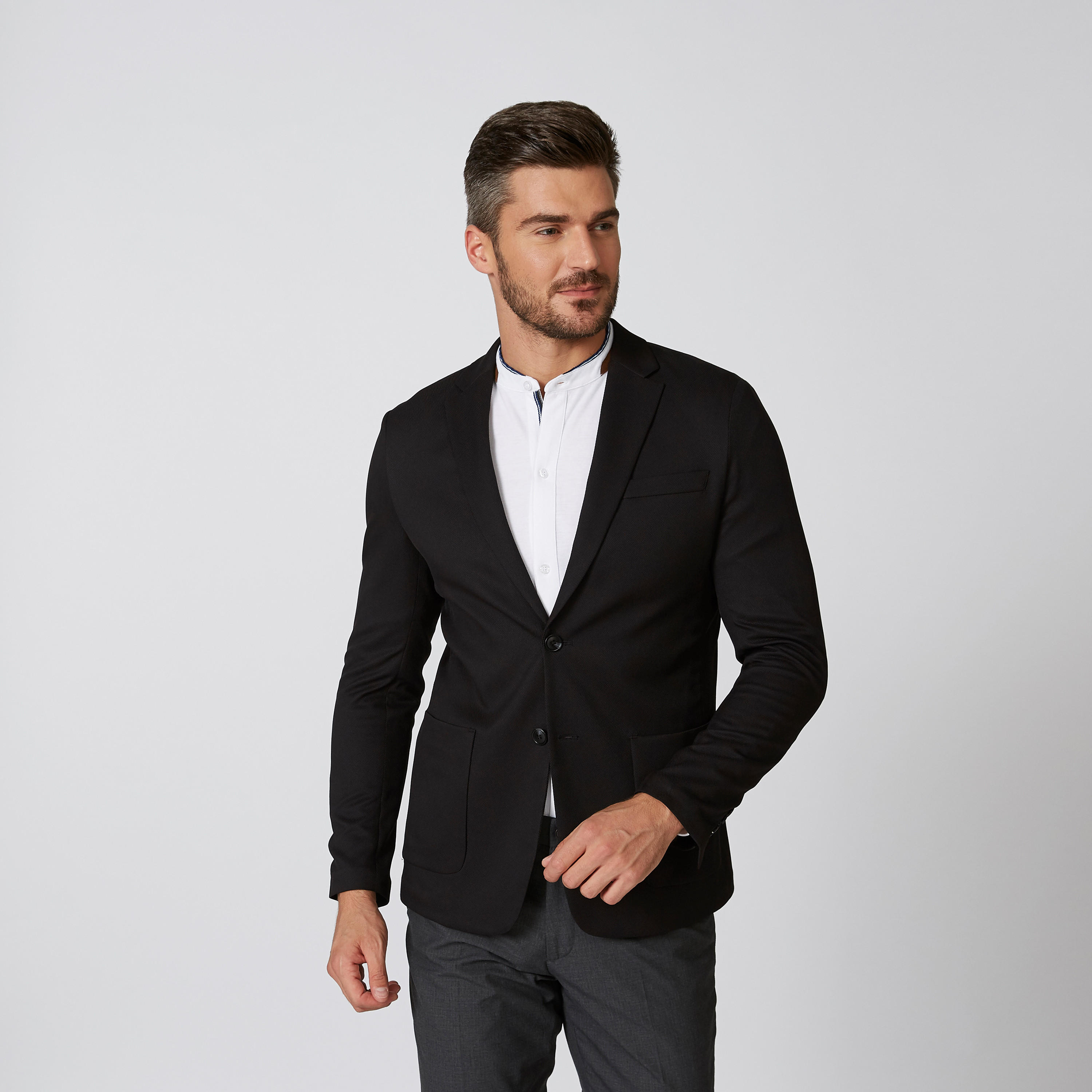 بليزر سليم بارز الملمس بياقة طويلة وأكمام طويلة-men-winterwear-jacketsandblazers-image-3