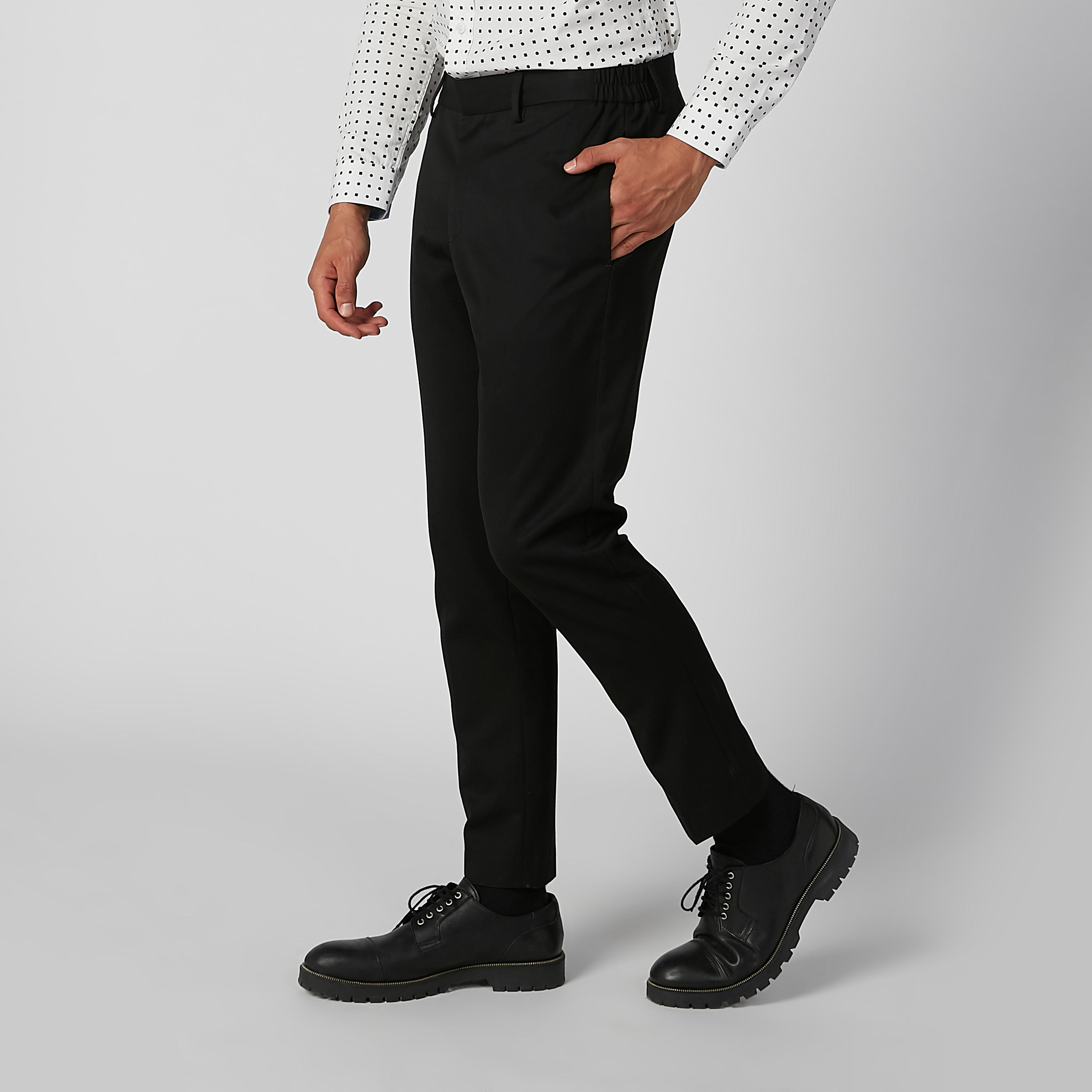 بنطلون سليم رسمي بخصر متوسط الارتفاع وجيوب-men-clothing-bottoms-trousersandchinos-trousers-image-3