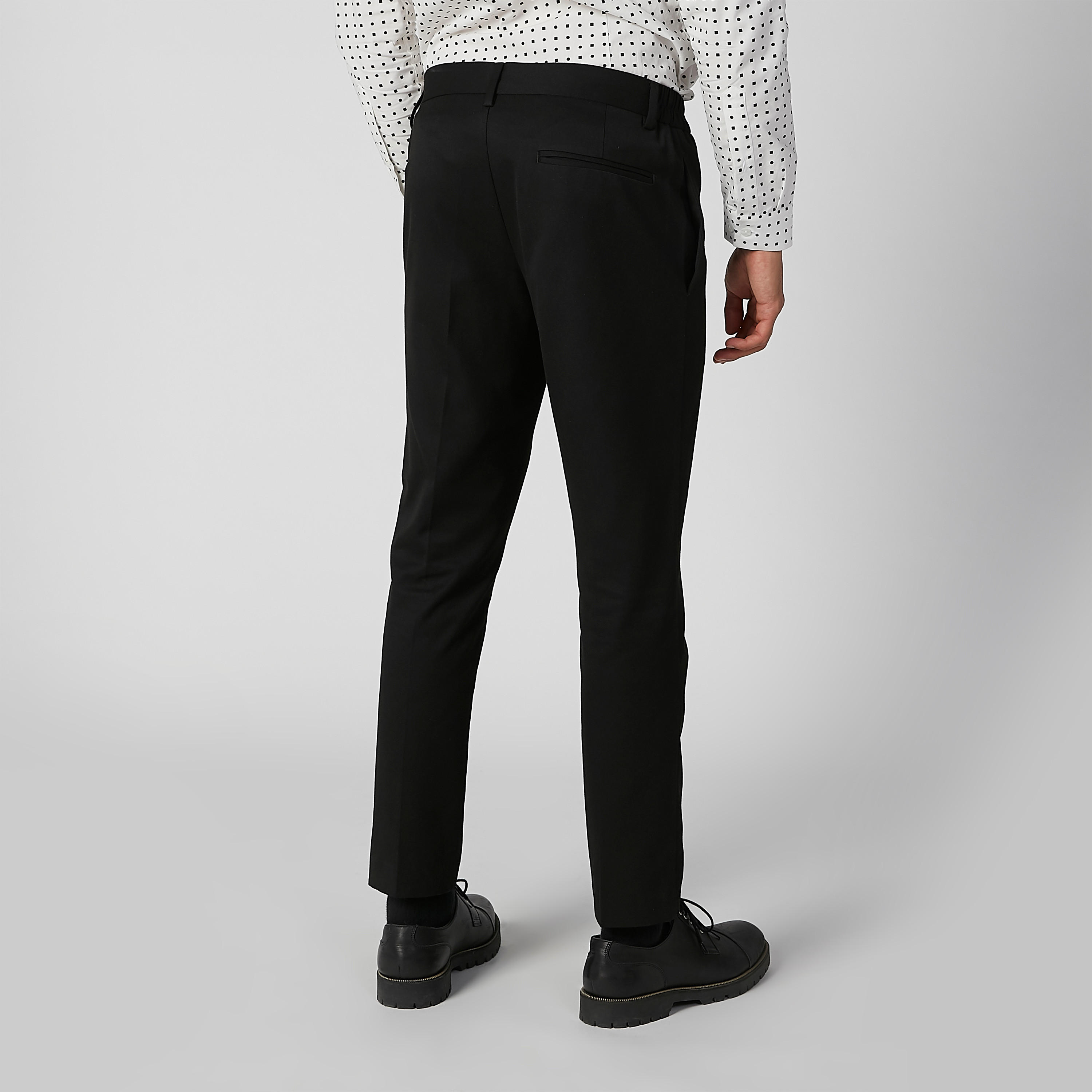 بنطلون سليم رسمي بخصر متوسط الارتفاع وجيوب-men-clothing-bottoms-trousersandchinos-trousers-image-4