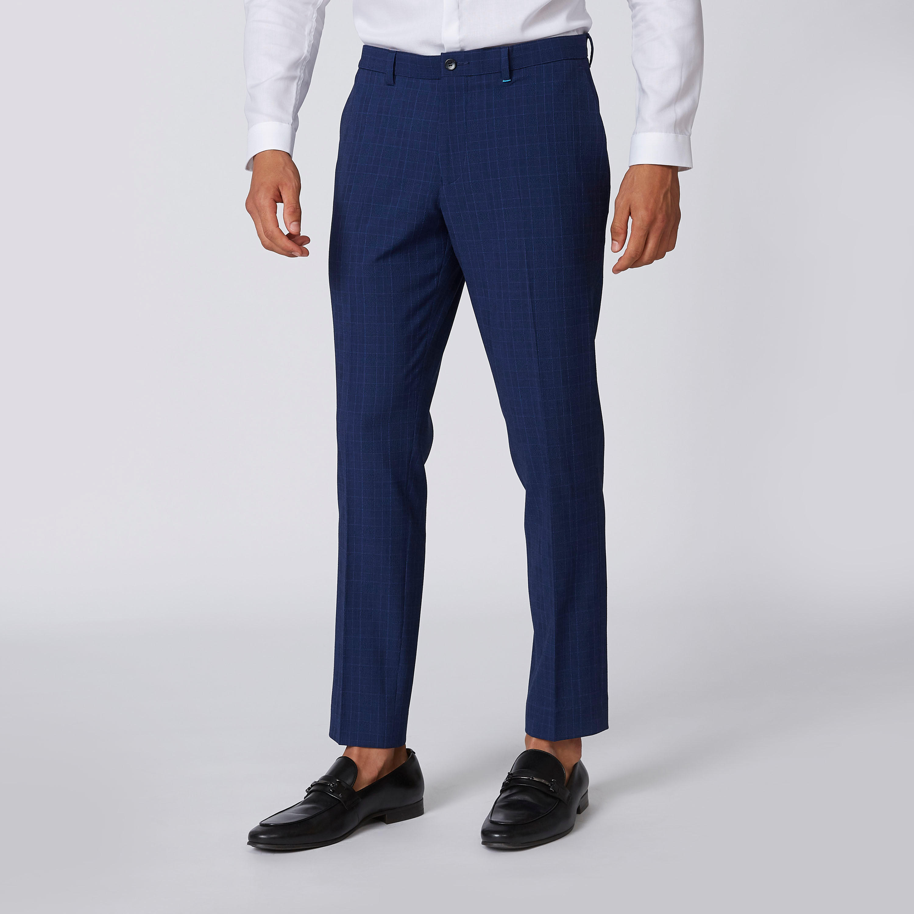 بنطلون كاروهات بقصّة سكيني وجيوب-men-clothing-bottoms-trousersandchinos-trousers-image-1