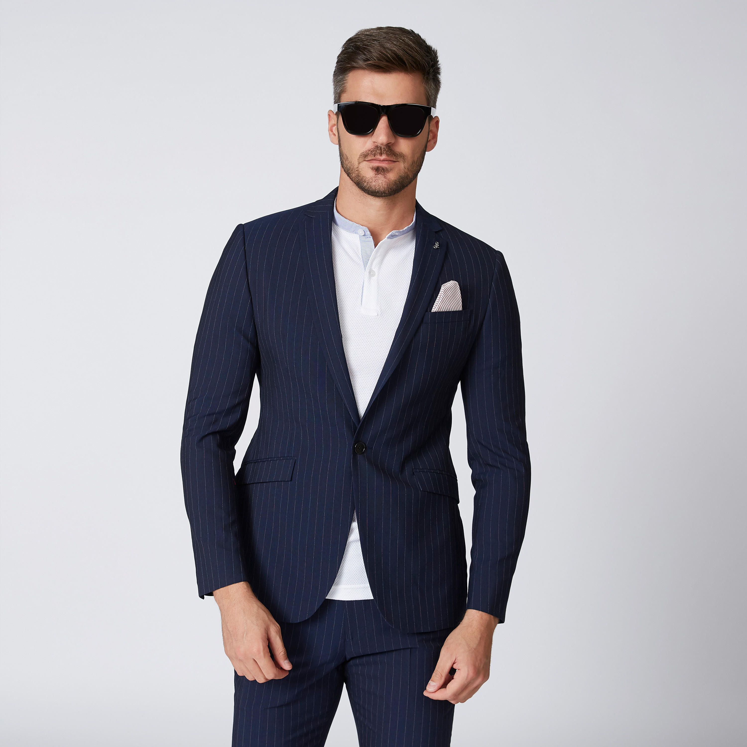 بليزر مقلّم بقصّة سليم وياقة طويلة وأكمام طويلة-men-winterwear-jacketsandblazers-image-3