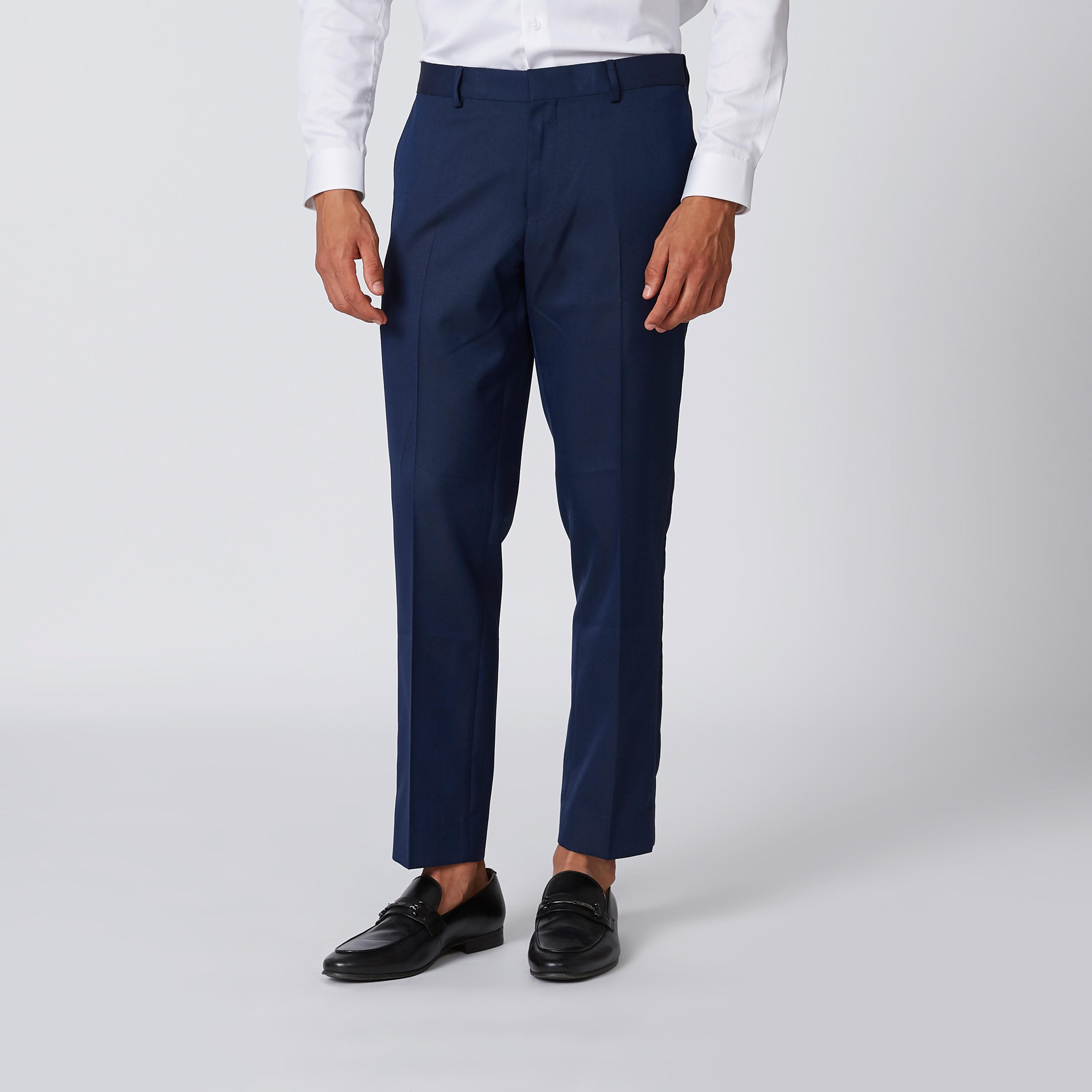 بنطلون طويل بارز الملمس بقصّة سليم وجيوب-men-clothing-bottoms-trousersandchinos-trousers-image-3
