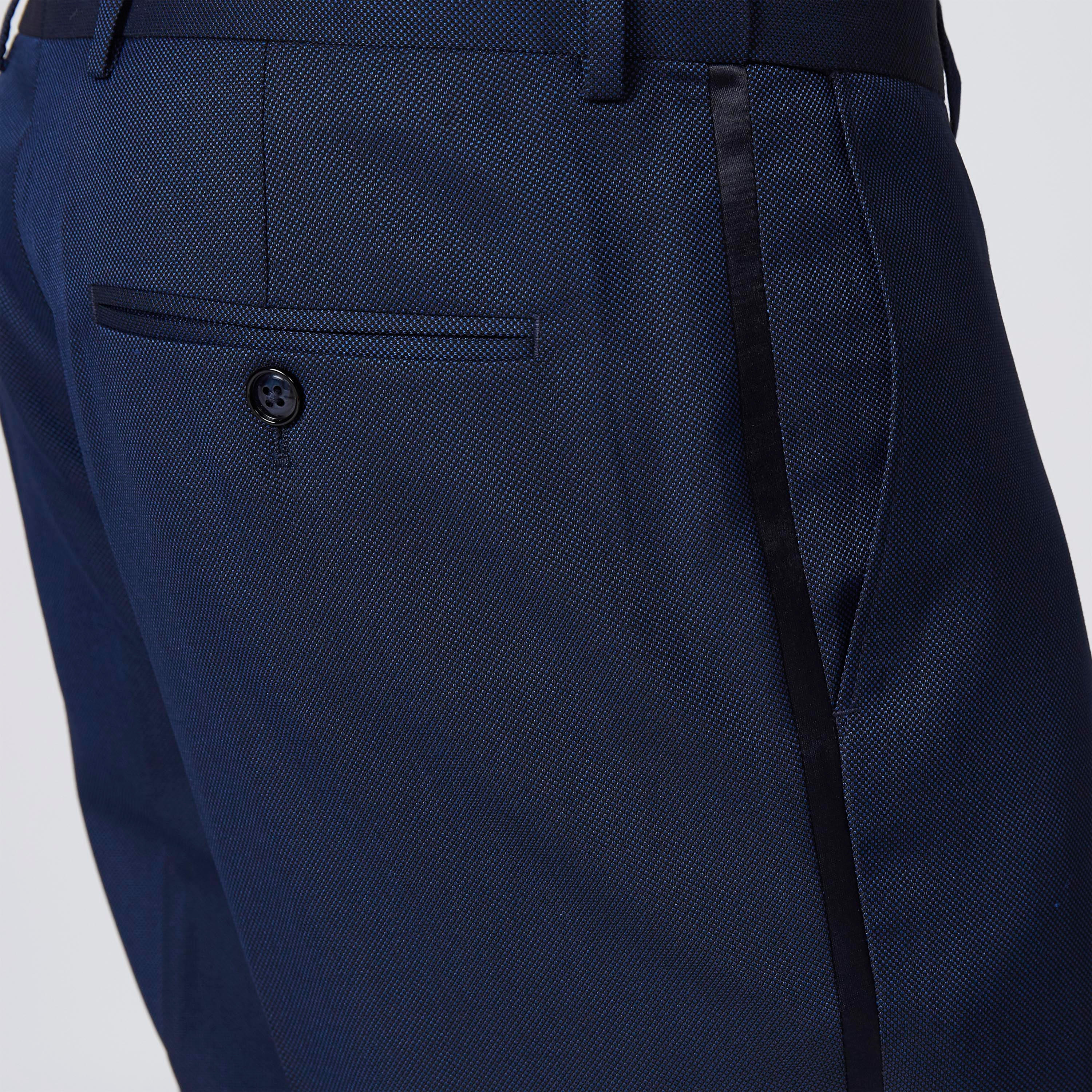 بنطلون طويل بارز الملمس بقصّة سليم وجيوب-men-clothing-bottoms-trousersandchinos-trousers-image-4
