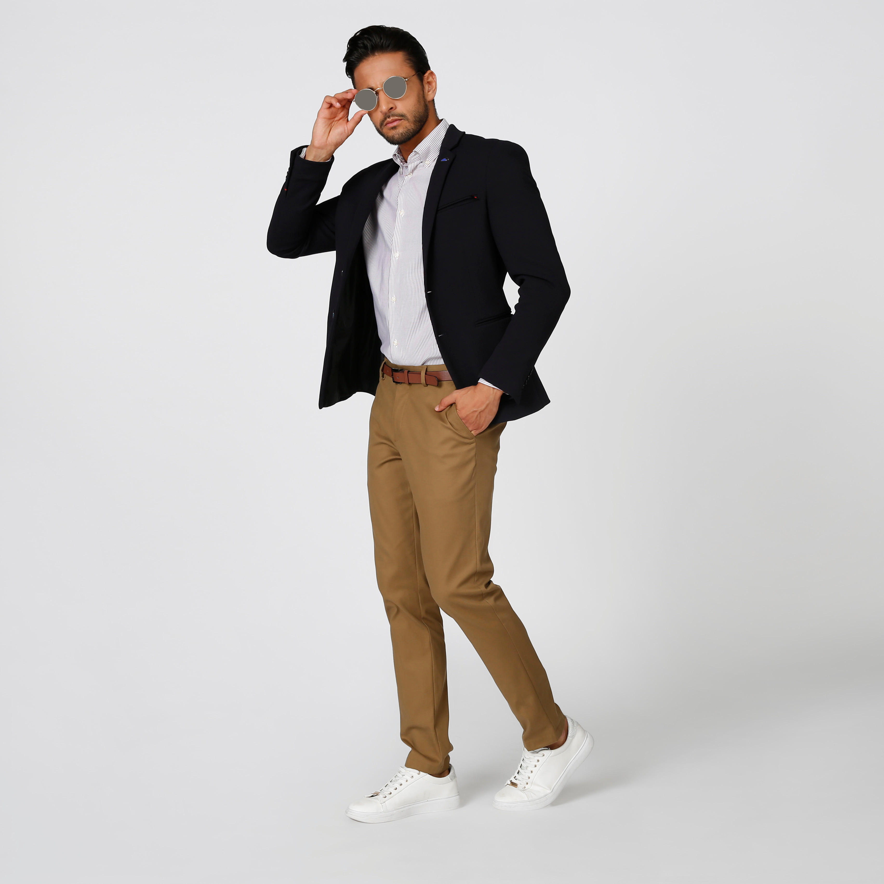 جاكيت سكيني بارز الملمس بياقة طويلة وأكمام طويلة-men-winterwear-jacketsandblazers-image-4