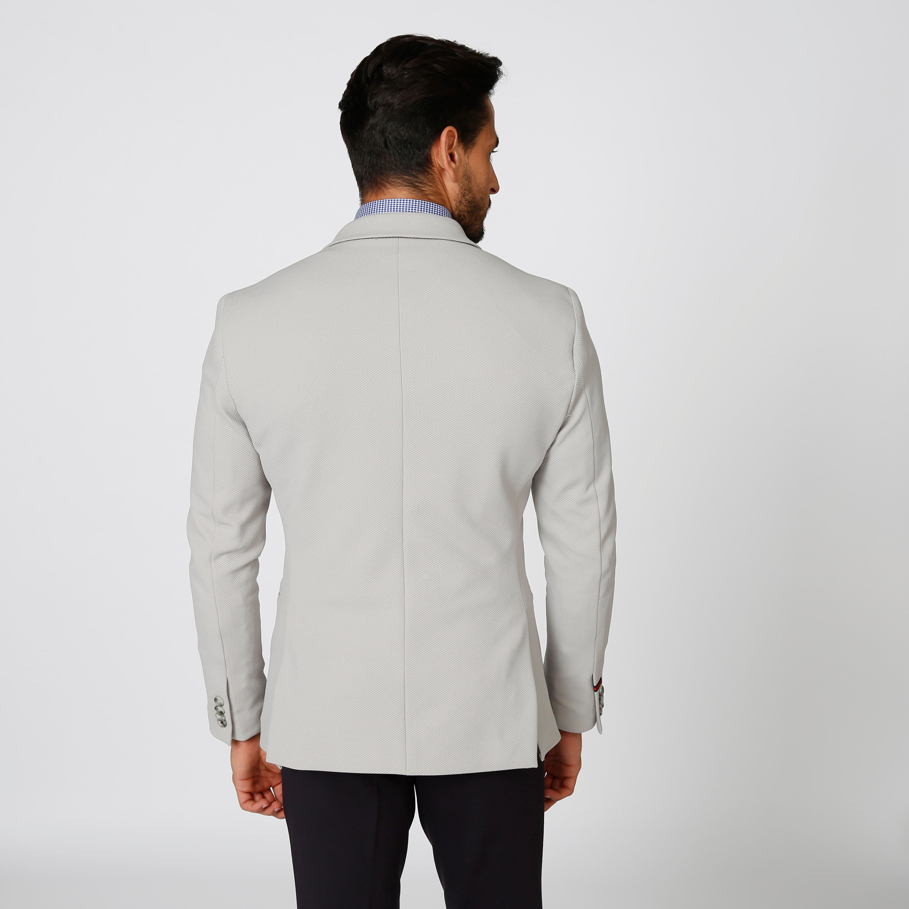 بليزر سكيني بارز الملمس بياقة طويلة وجيوب داخلية-men-winterwear-jacketsandblazers-image-3