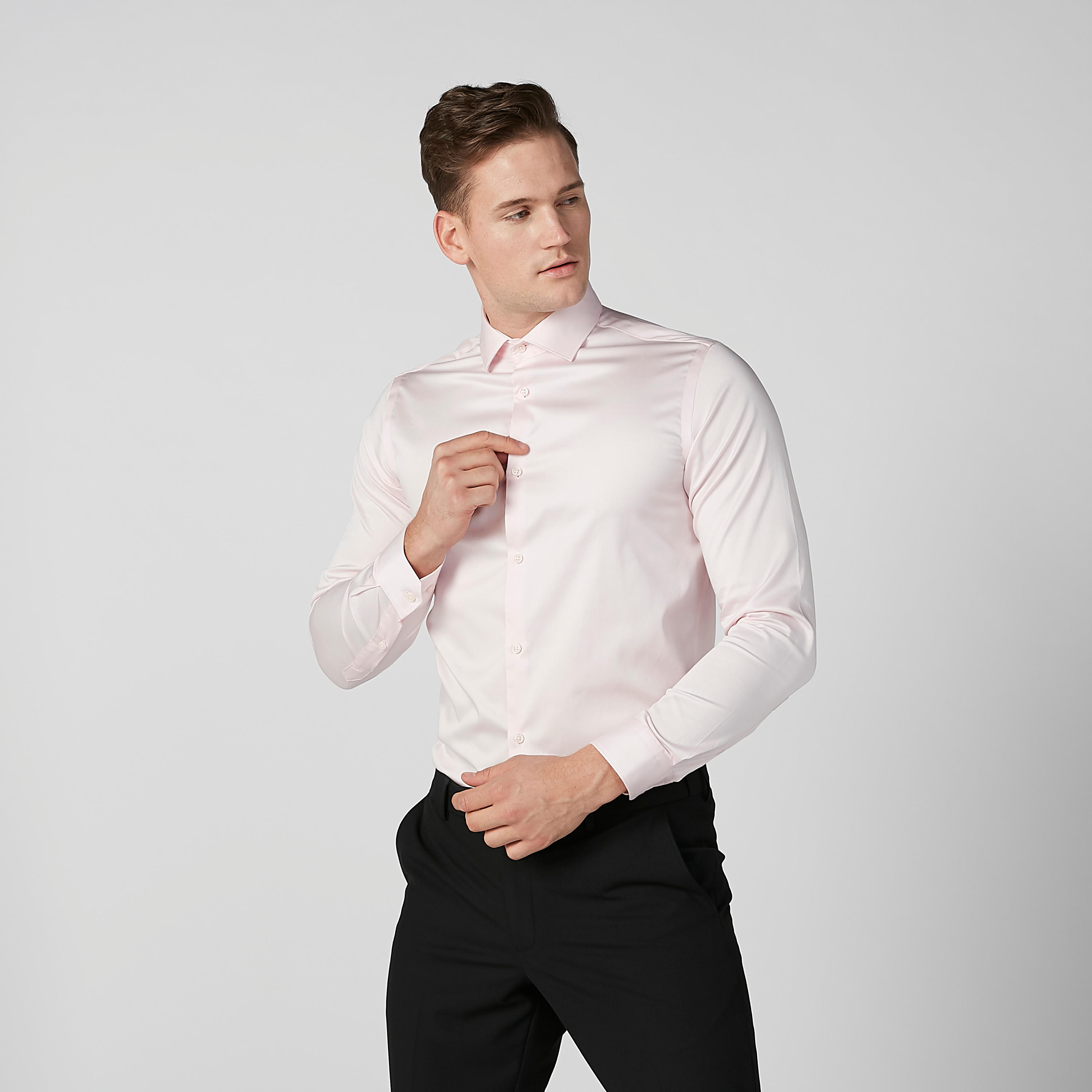 قميص سادة بأكمام طويلة وياقة عادية-men-clothing-shirts-image-2