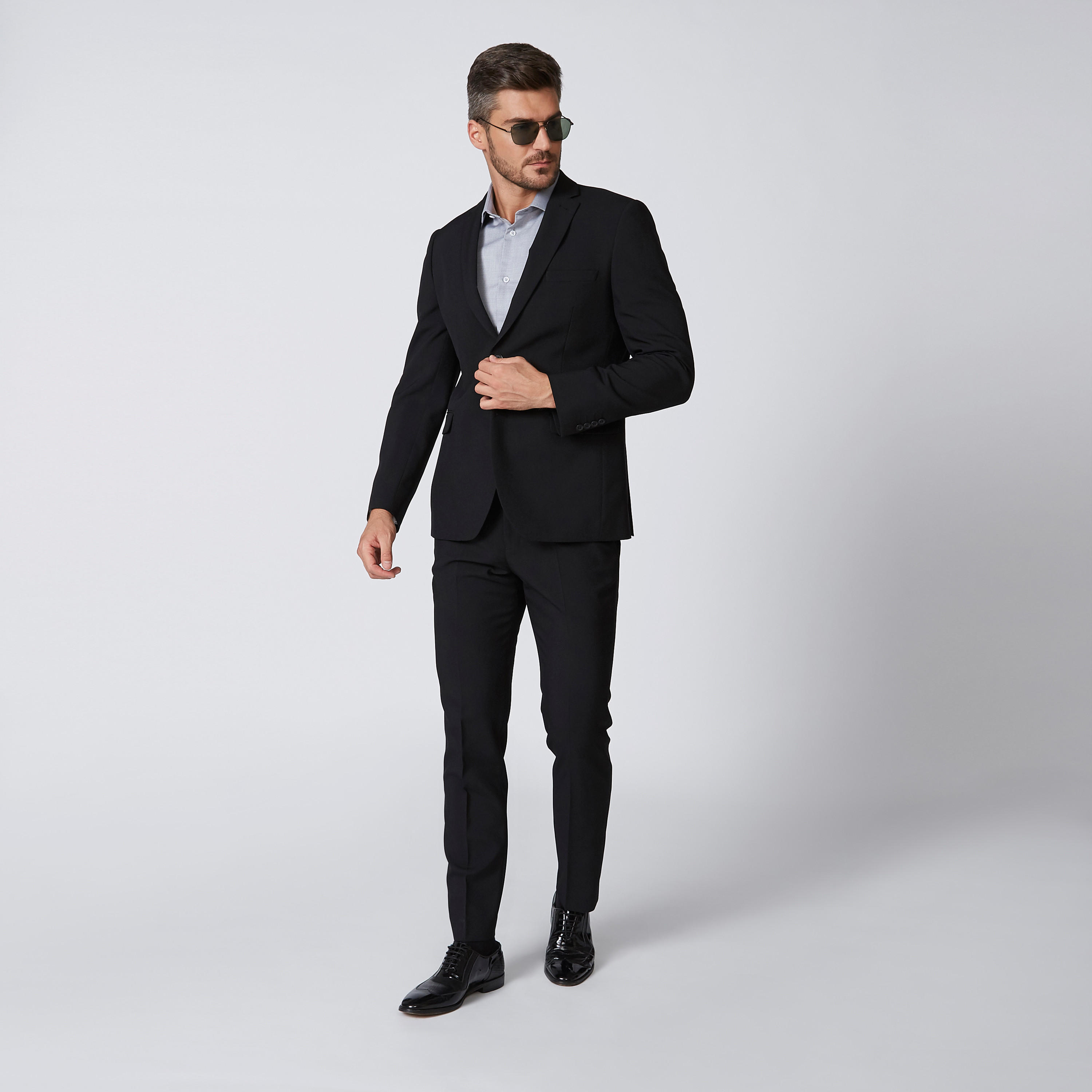بليزر سادة بياقة طويلة وأكمام طويلة-men-winterwear-jacketsandblazers-image-3