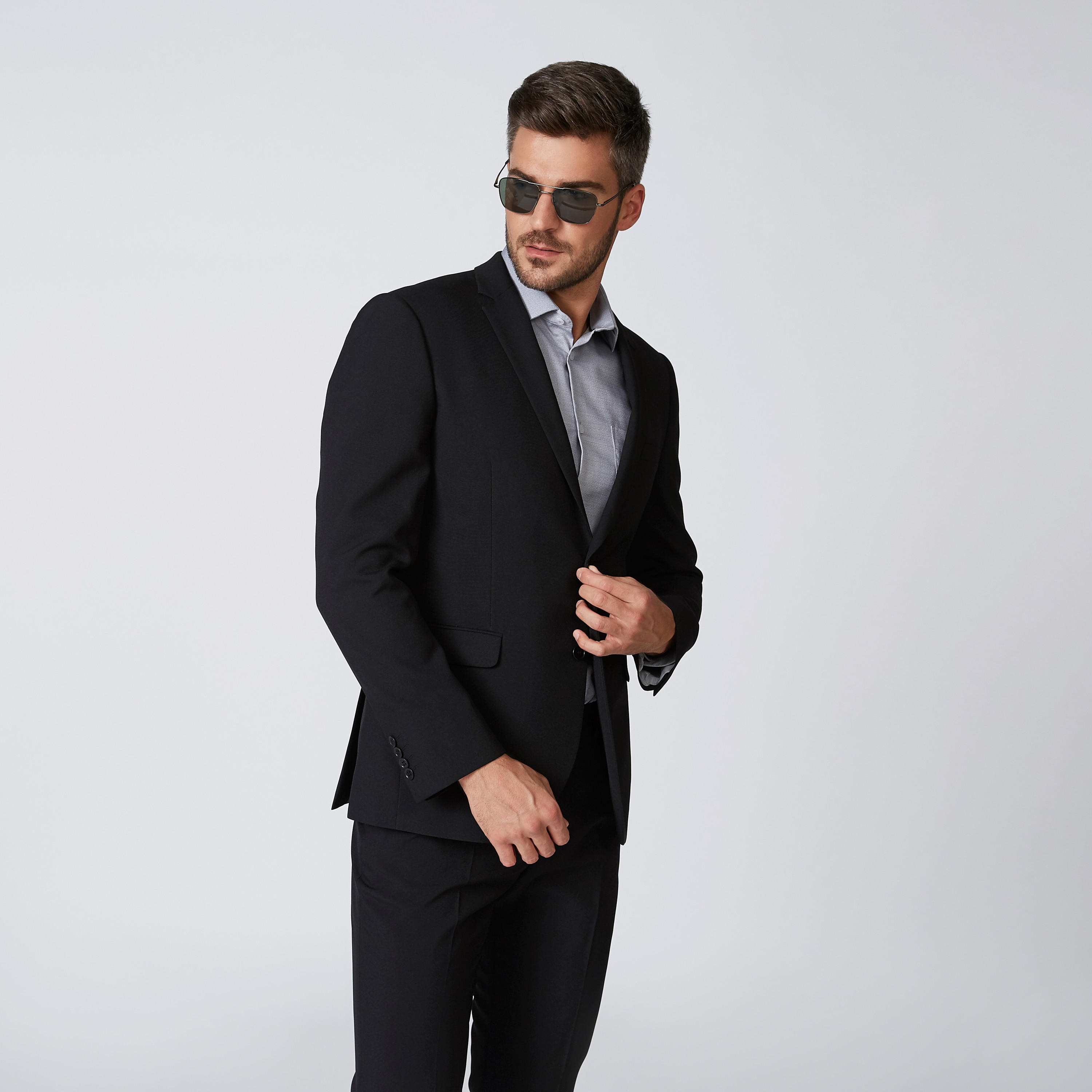 بليزر سادة بياقة طويلة وأكمام طويلة-men-winterwear-jacketsandblazers-image-4