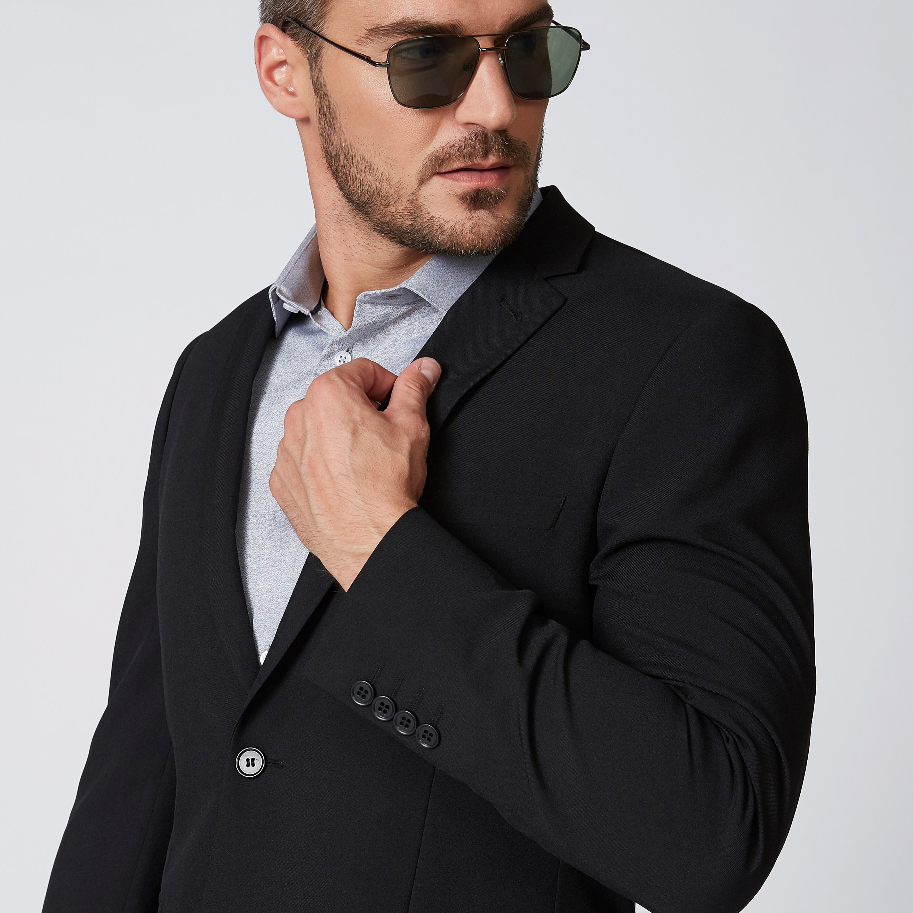 بليزر سادة بياقة طويلة وأكمام طويلة-men-winterwear-jacketsandblazers-image-5