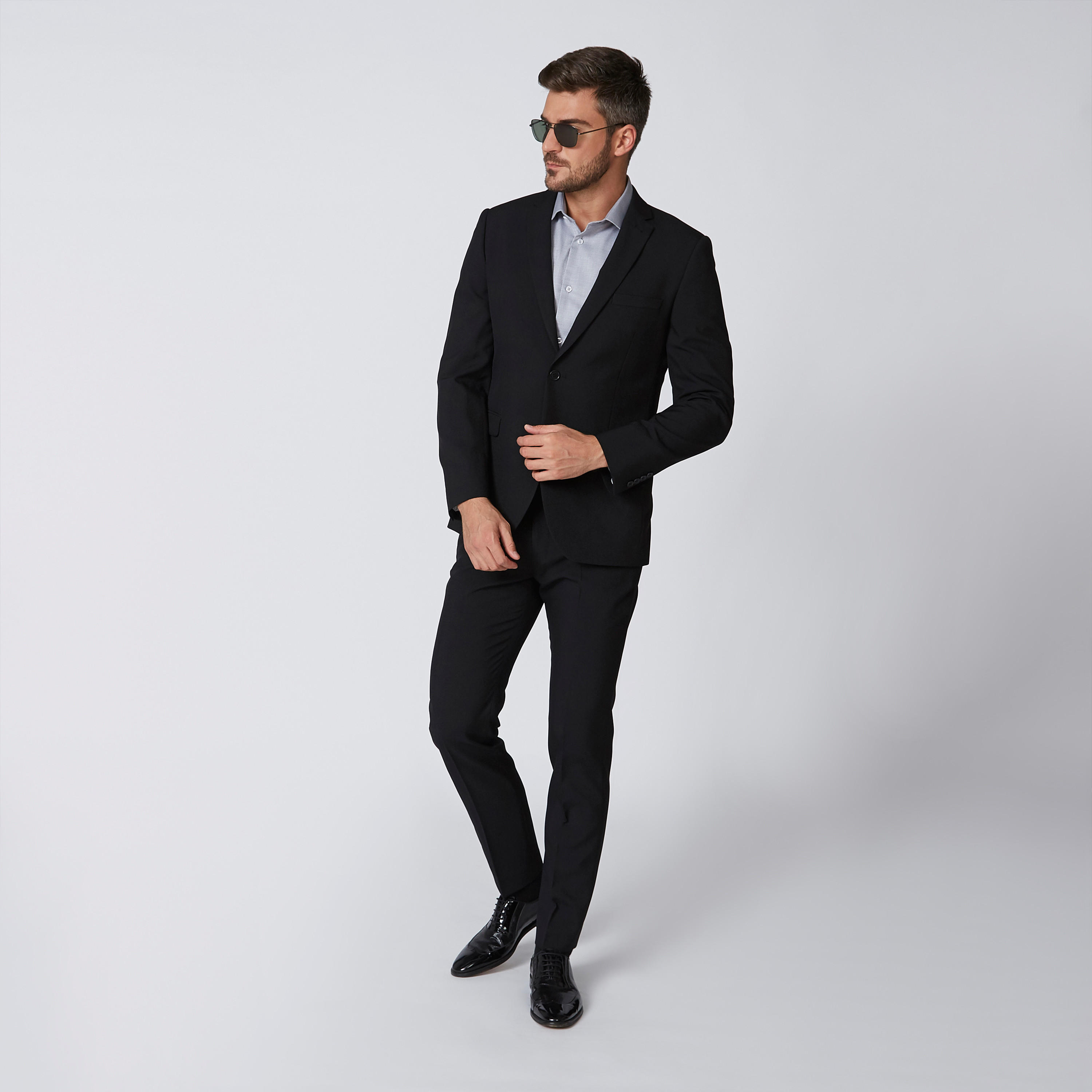 بنطلون سادة بجيوب وحلقات للحزام-men-clothing-bottoms-trousersandchinos-trousers-image-1