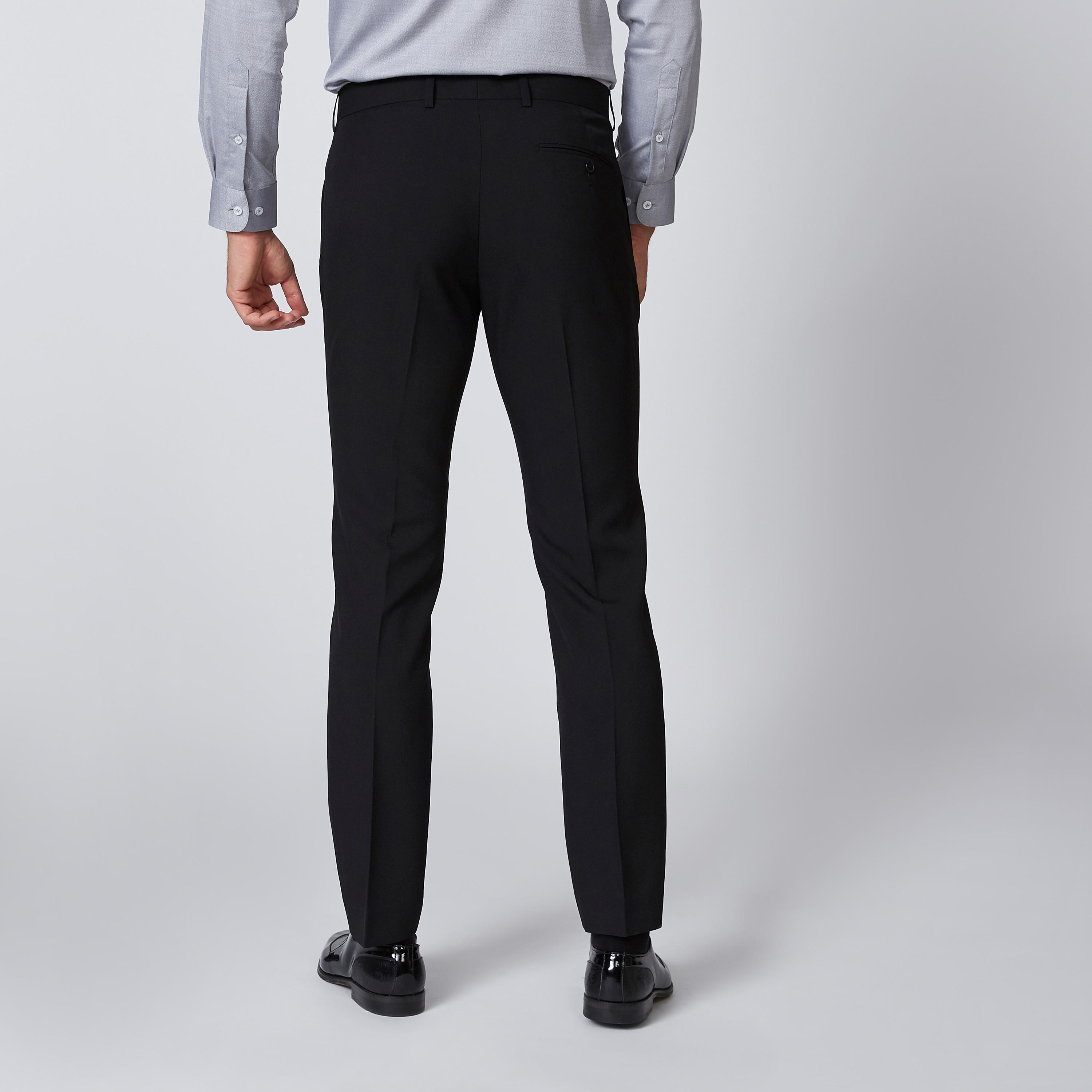 بنطلون سادة بجيوب وحلقات للحزام-men-clothing-bottoms-trousersandchinos-trousers-image-2