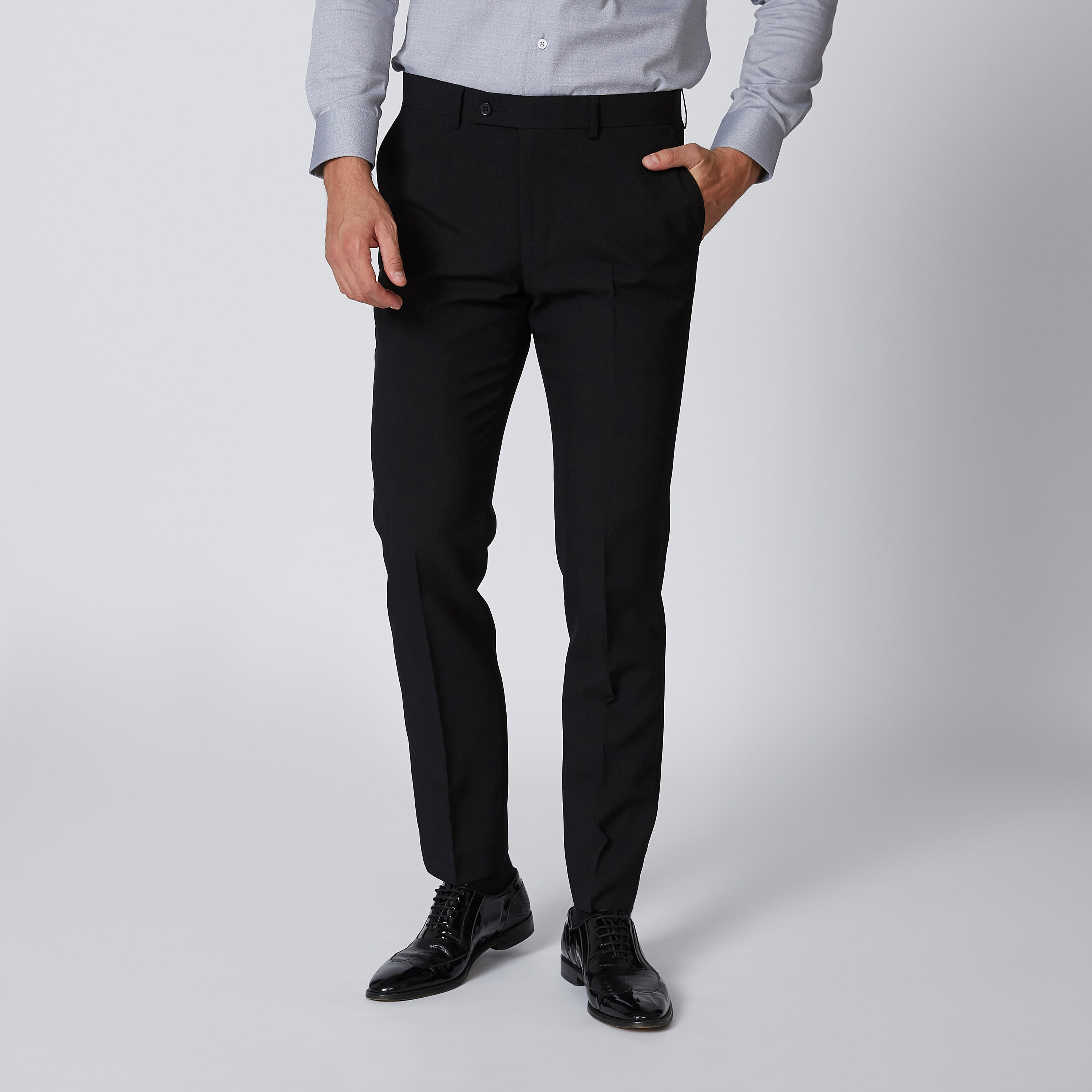 بنطلون سادة بجيوب وحلقات للحزام-men-clothing-bottoms-trousersandchinos-trousers-image-3