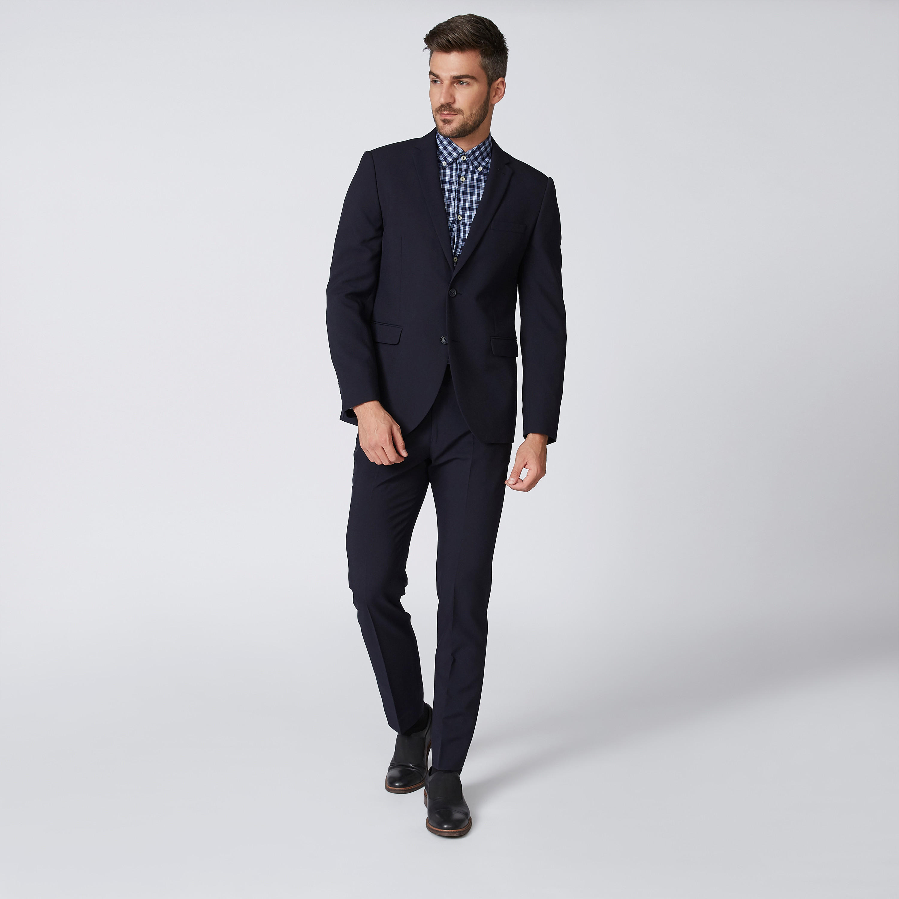 بنطلون سادة طويل بجيوب وحلقات للحزام-men-clothing-bottoms-trousersandchinos-trousers-image-1