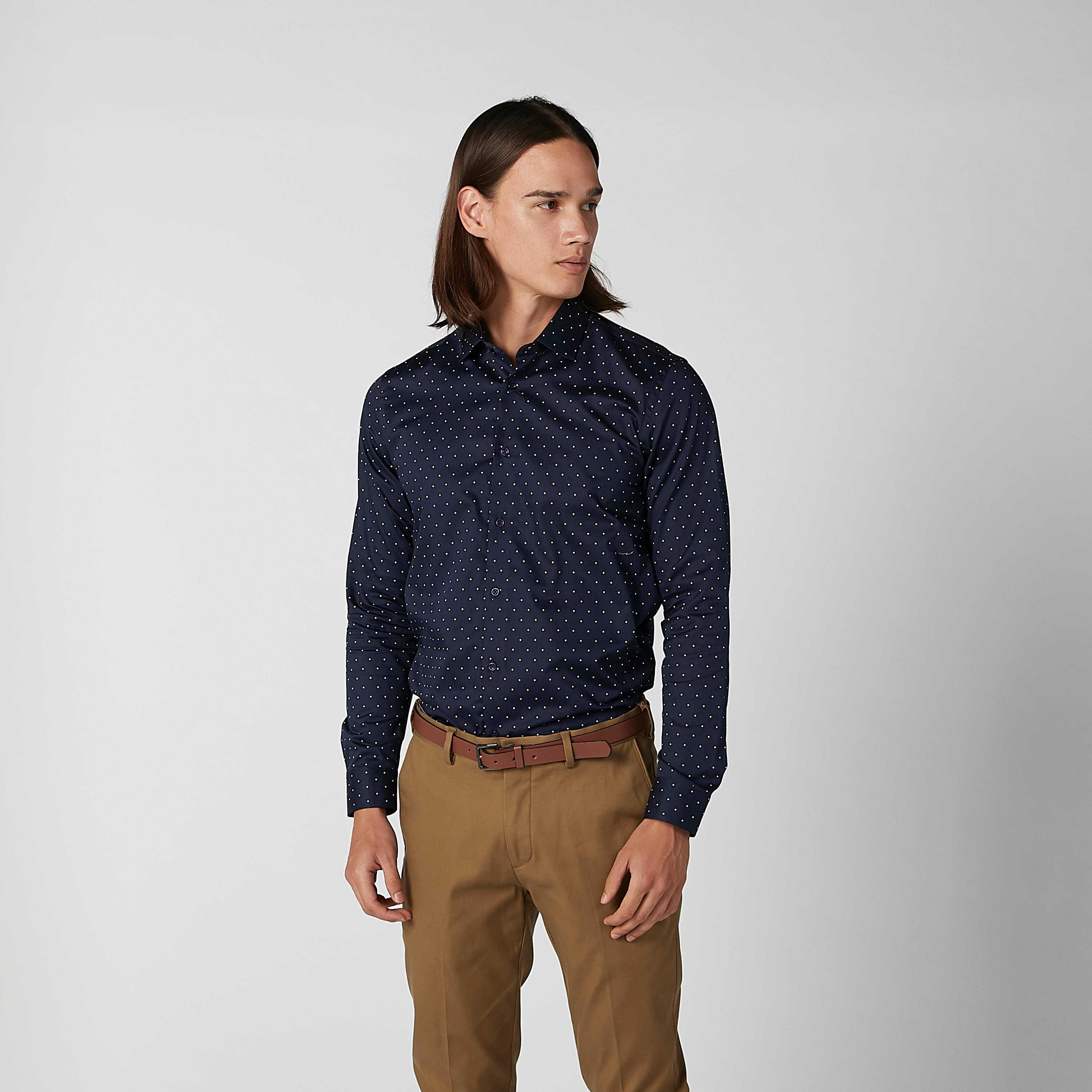 قميص بقصّة سليم وياقة عاديّة وأكمام طويلة وطبعات-men-clothing-shirts-image-2