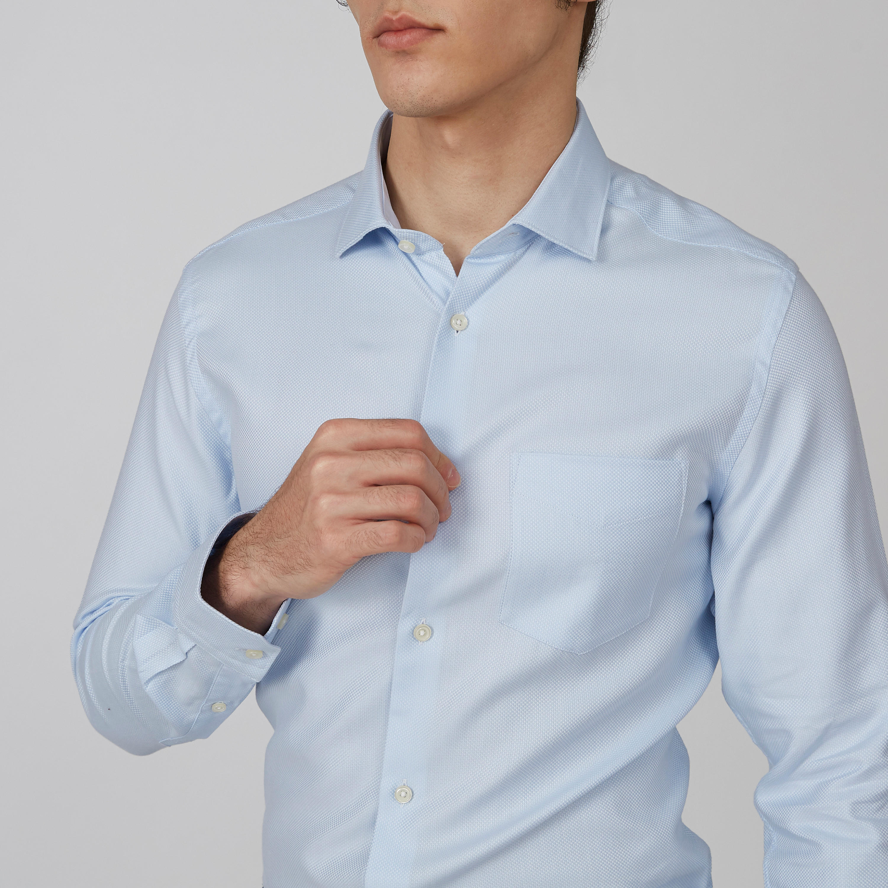 قميص رسمي مستدام بارز الملمس بأكمام طويلة -men-clothing-shirts-image-5