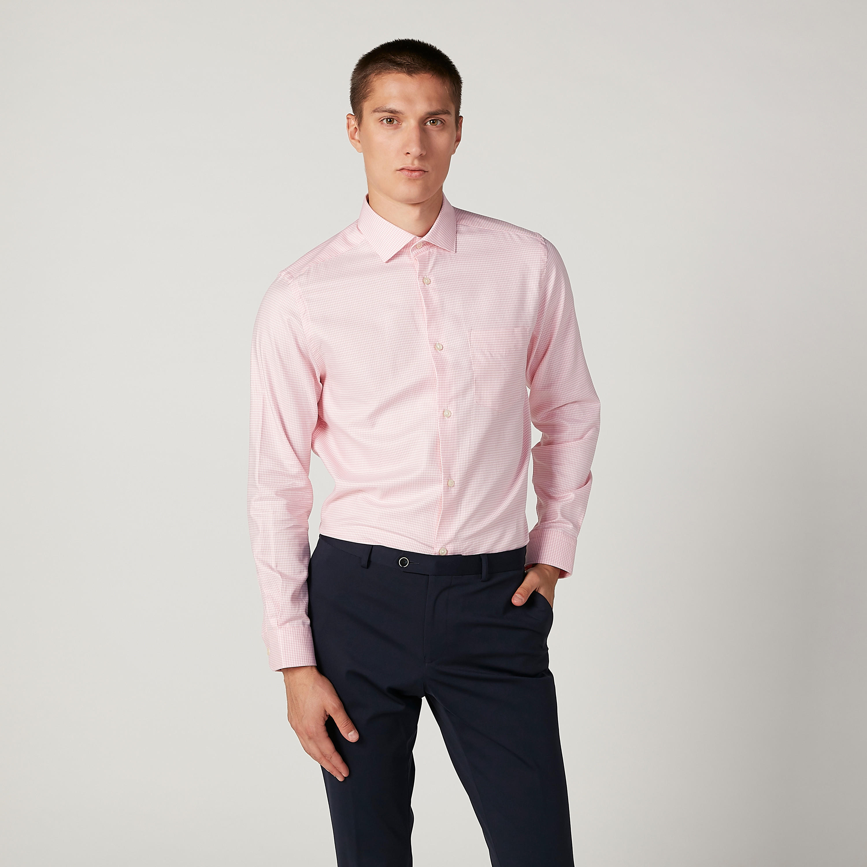 قميص مستدام كاروهات بأكمام طويلة -men-clothing-shirts-image-1