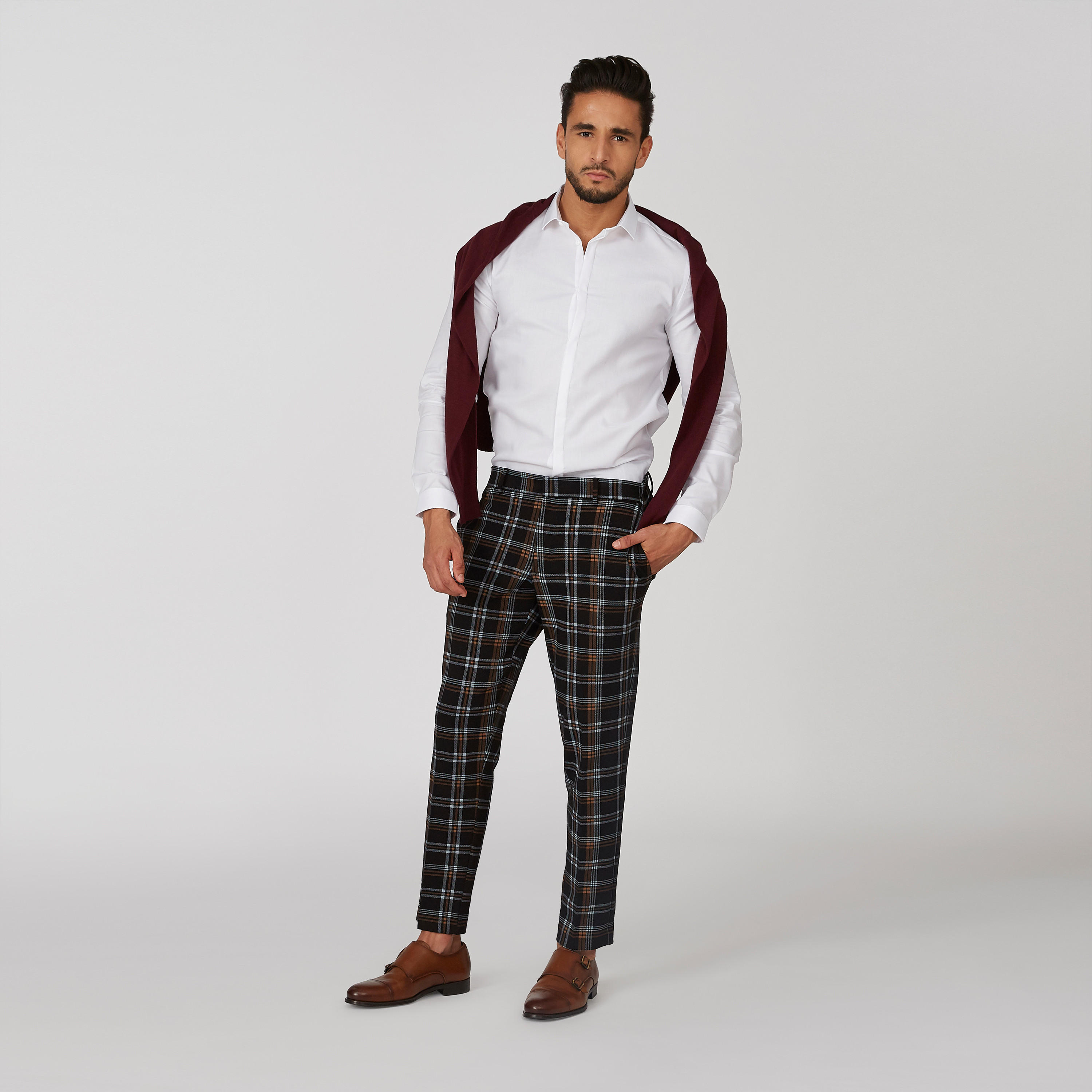 قميص رسمي سادة بياقة عاديّة وأكمام طويلة-men-clothing-shirts-image-5