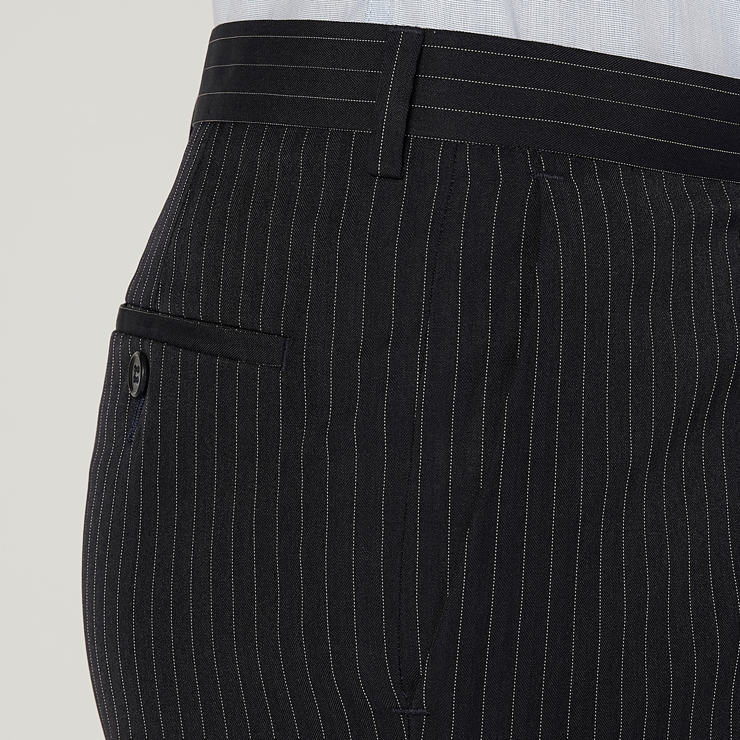 بنطلون رسمي سليم مقلّم بخصر متوسط الارتفاع وجيوب-men-clothing-bottoms-trousersandchinos-trousers-image-3