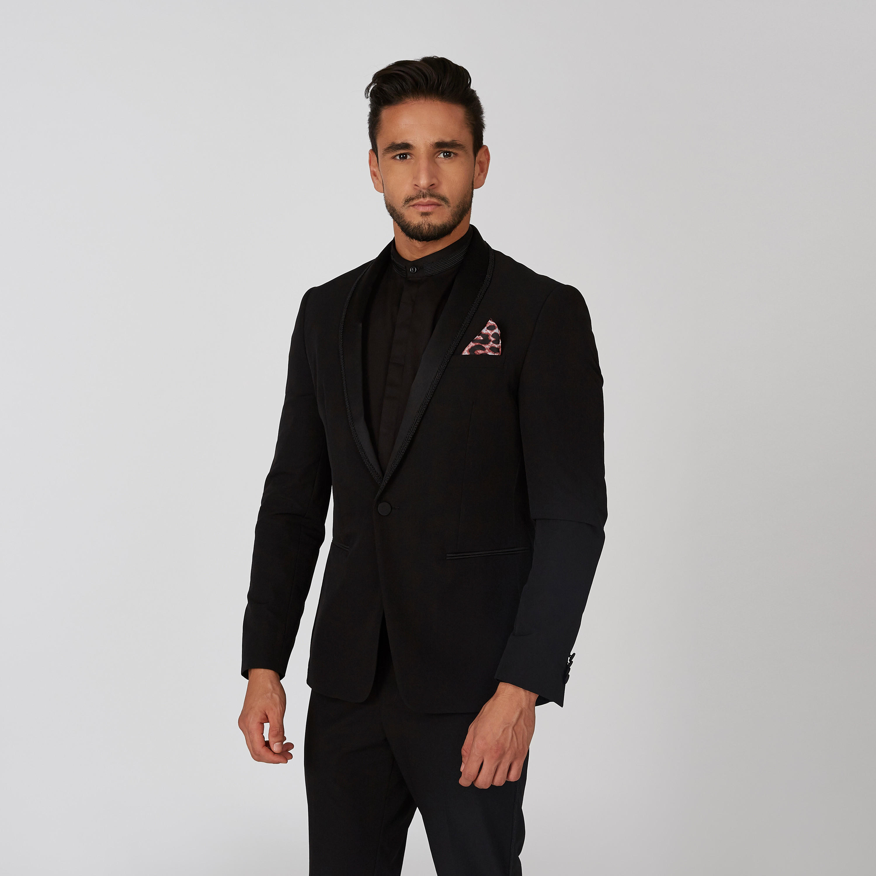 بليزر سليم سادة بياقة طويلة وأكمام طويلة-men-winterwear-jacketsandblazers-image-3