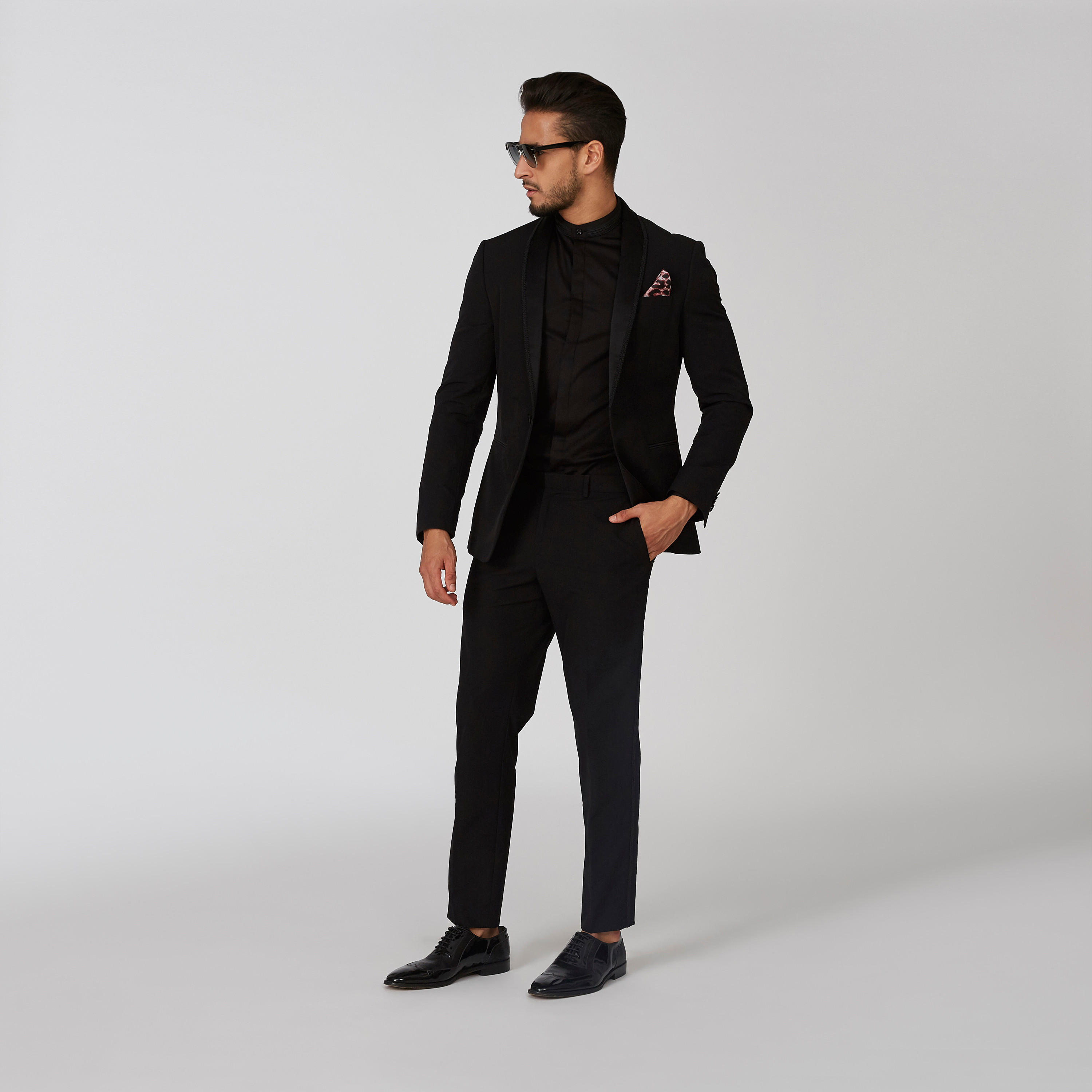بليزر سليم سادة بياقة طويلة وأكمام طويلة-men-winterwear-jacketsandblazers-image-5