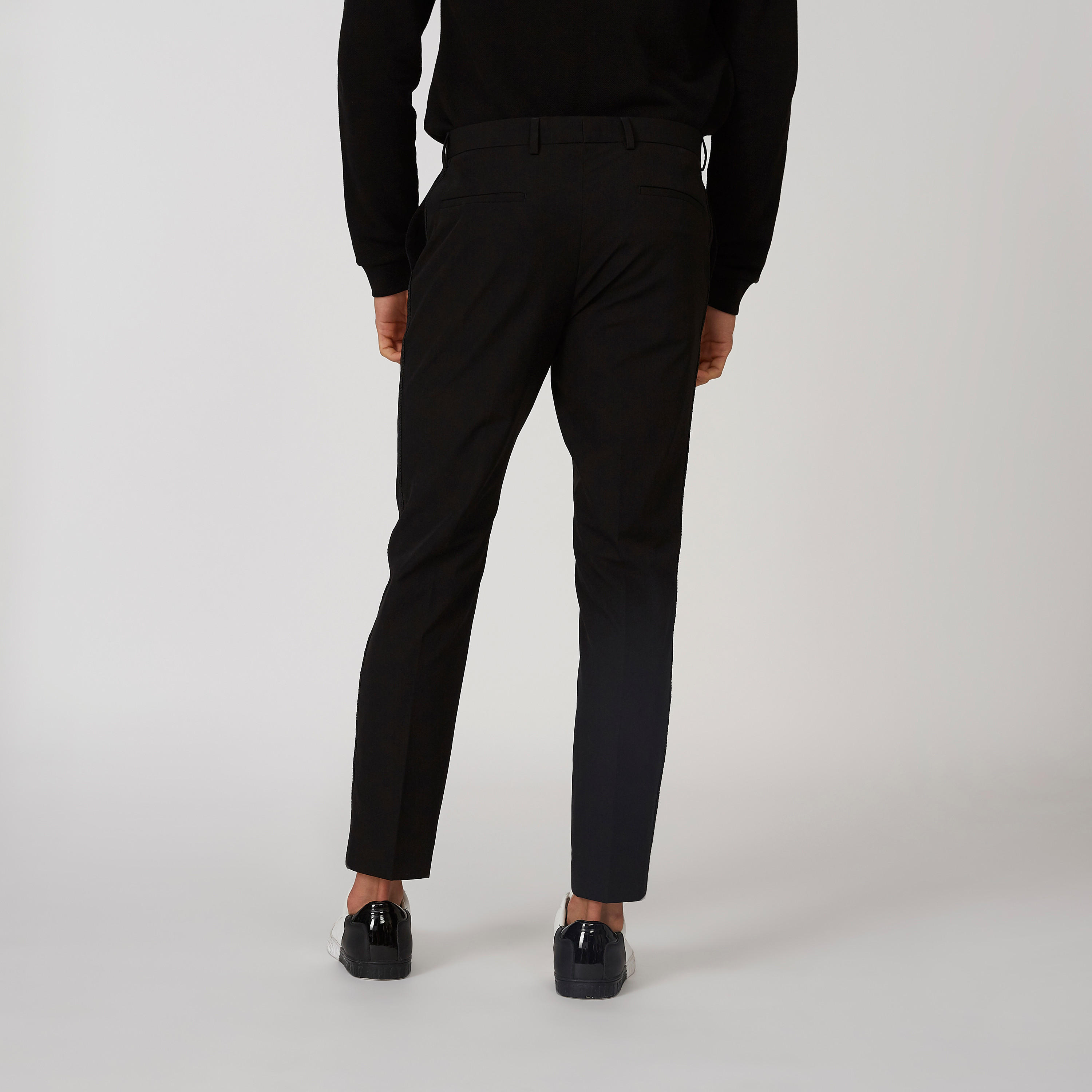 بنطلون سليم سادة بخصر متوسط الارتفاع وجيوب-men-clothing-bottoms-trousersandchinos-trousers-image-2