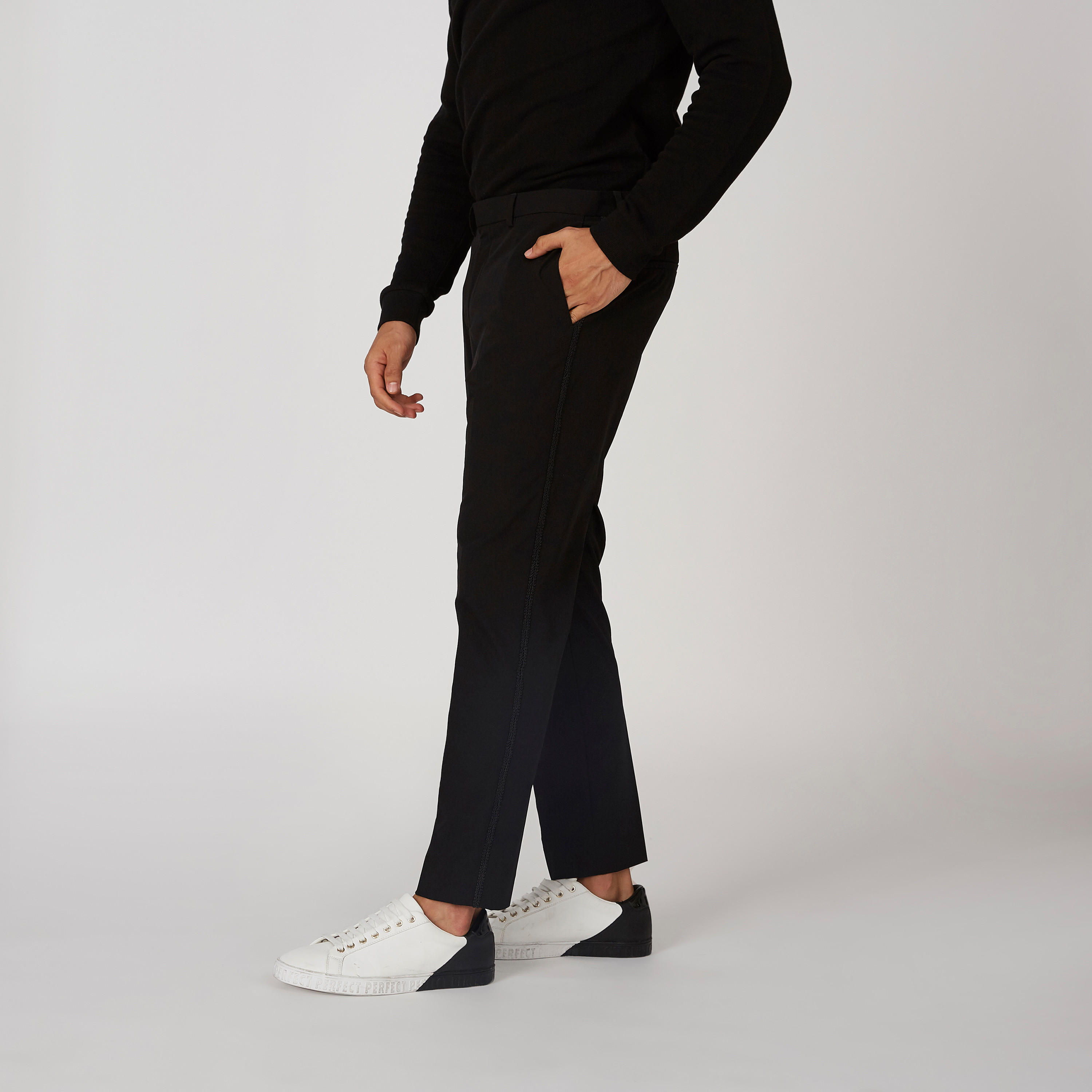 بنطلون سليم سادة بخصر متوسط الارتفاع وجيوب-men-clothing-bottoms-trousersandchinos-trousers-image-5
